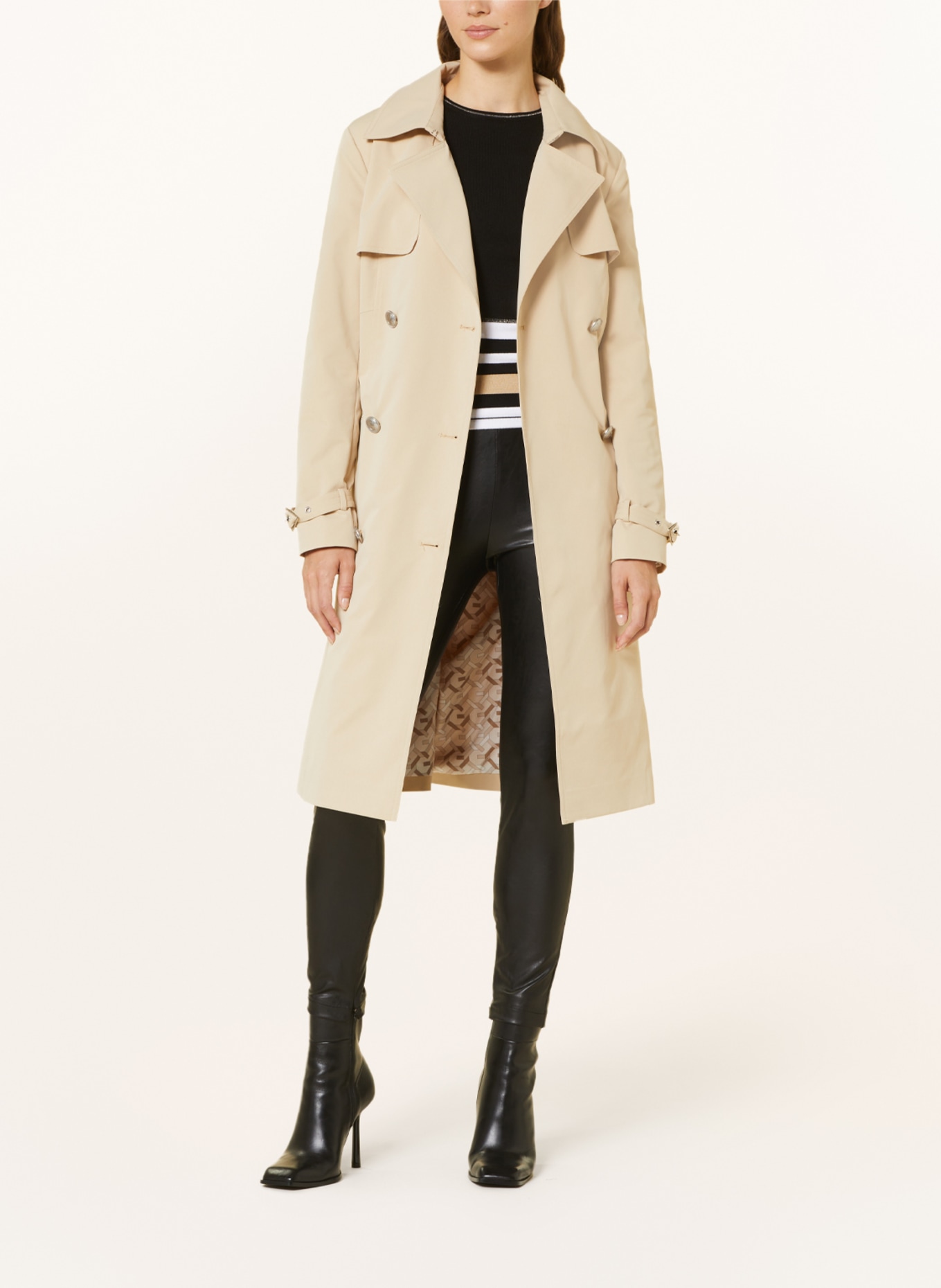 GUESS Trench coat ASIA, Color: BEIGE (Image 2)