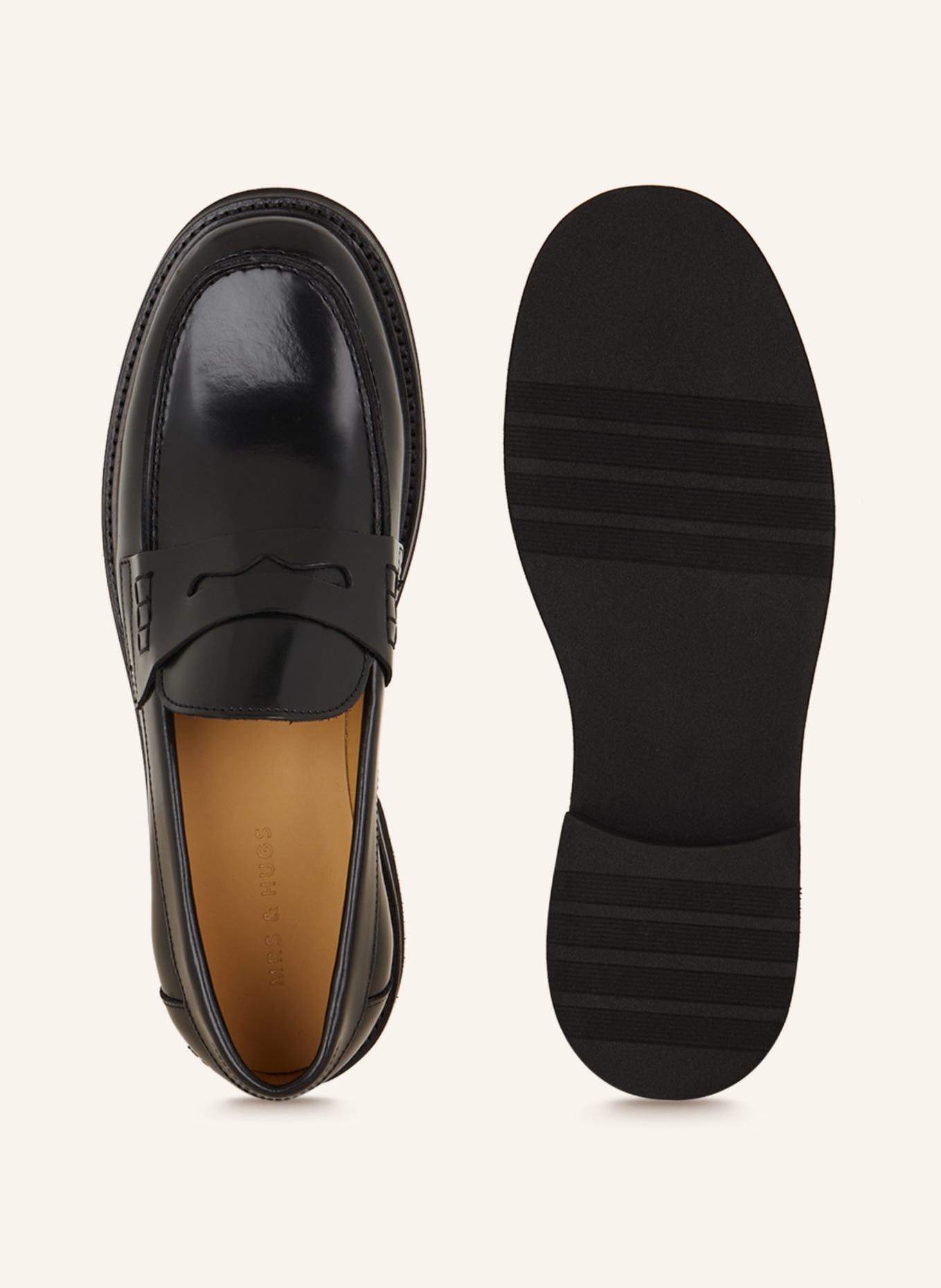 MRS & HUGS Penny-Loafer: SCHWARZ