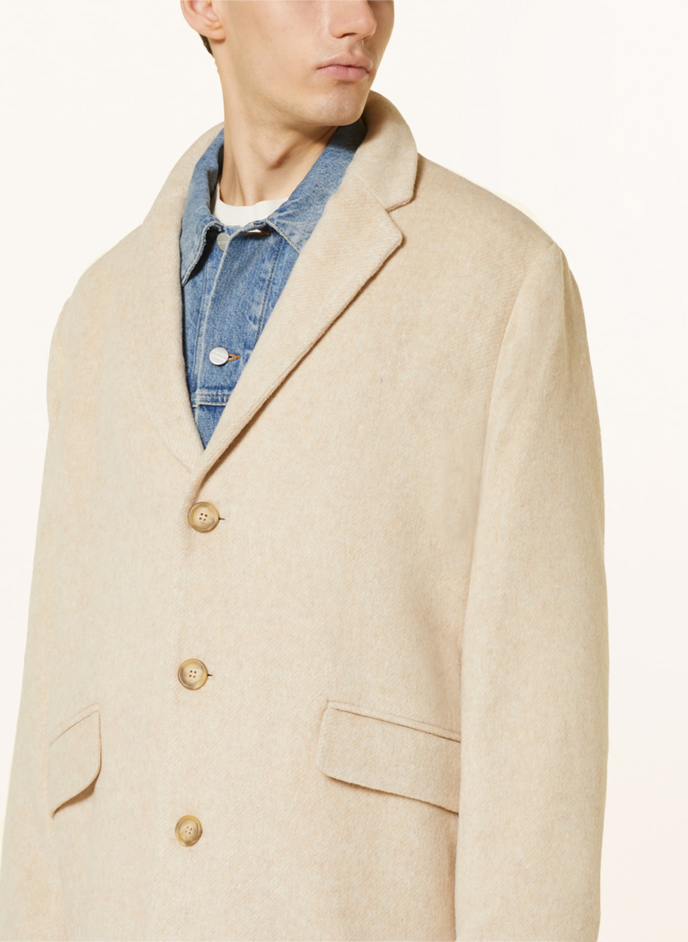 American Vintage Mantel BYDROCK, Farbe: CREME (Bild 4)