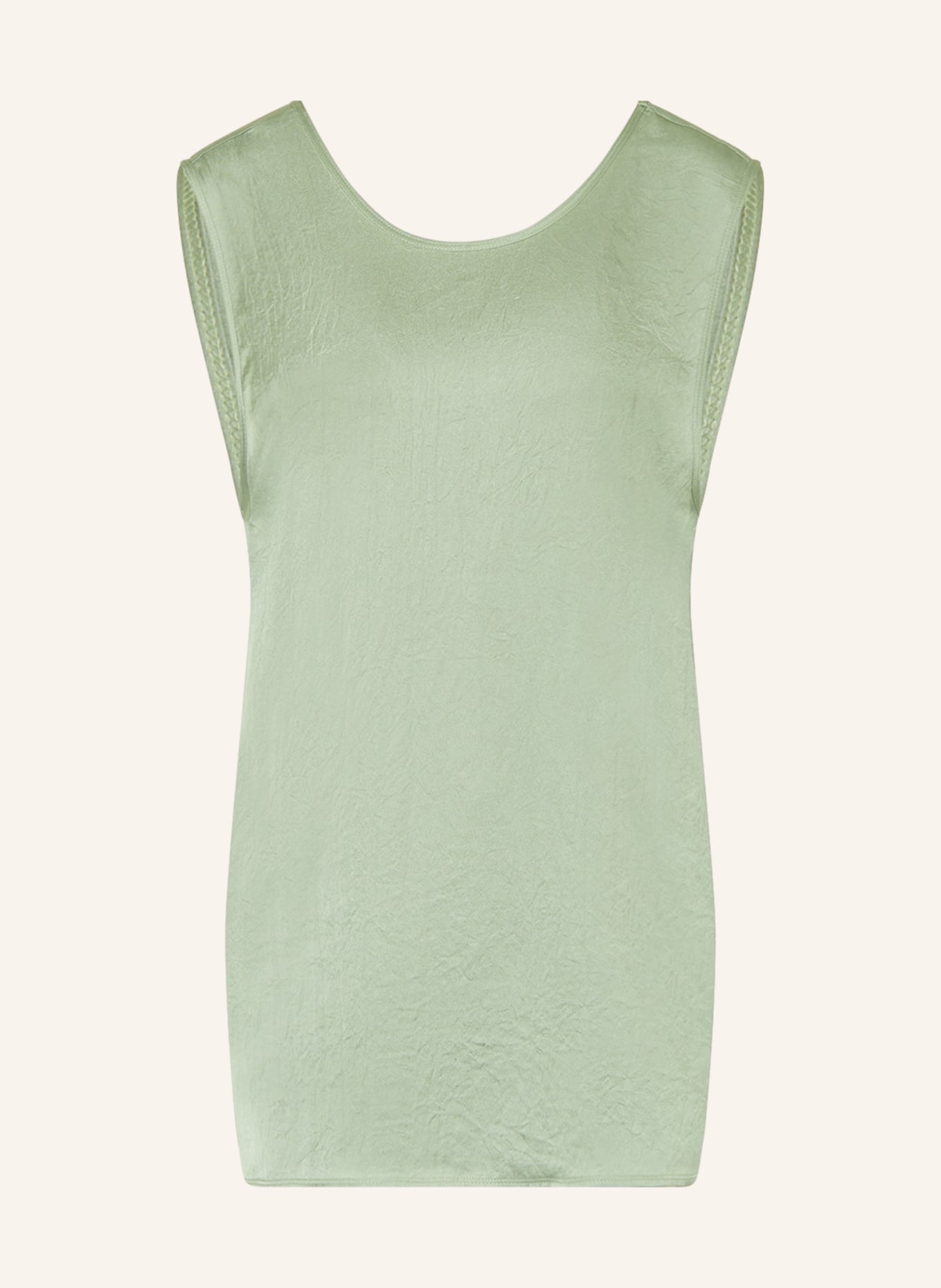 American Vintage Satin shorts WIDLAND: LIGHT GREEN