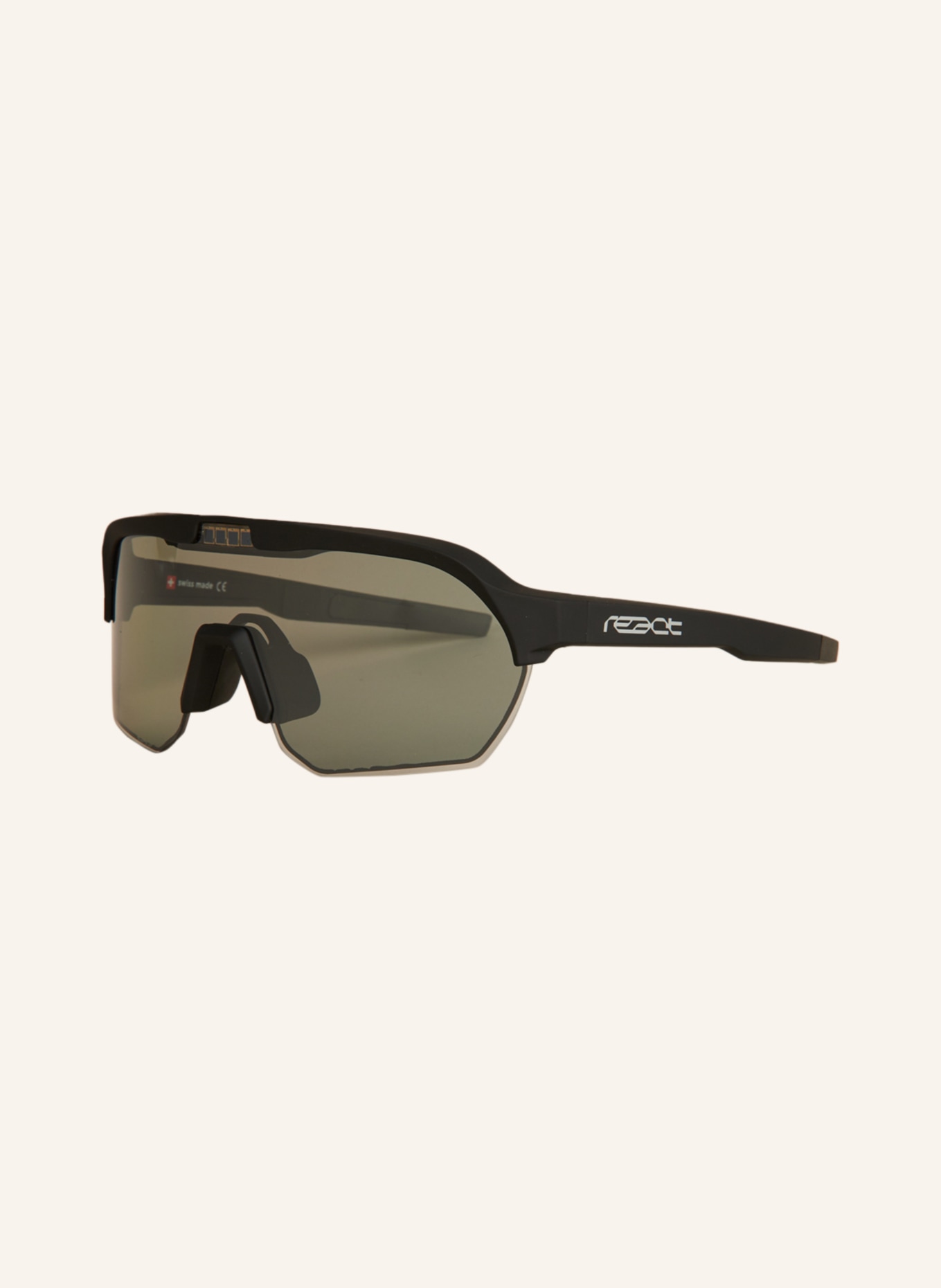 react Cycling glasses OPTRAY, Color: MATTE BLACK/ GRAY MIRRORED (Image 1)