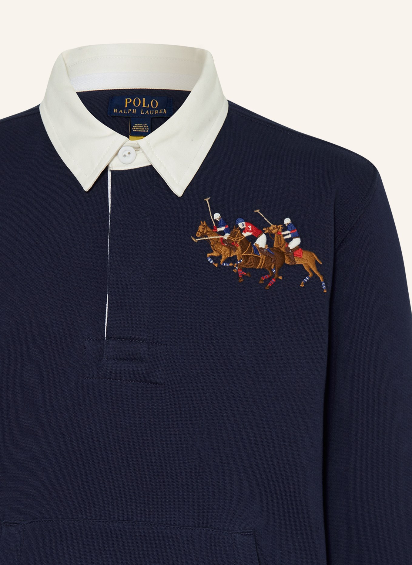 POLO RALPH LAUREN Jersey-Poloshirt, Farbe: BLAU (Bild 3)