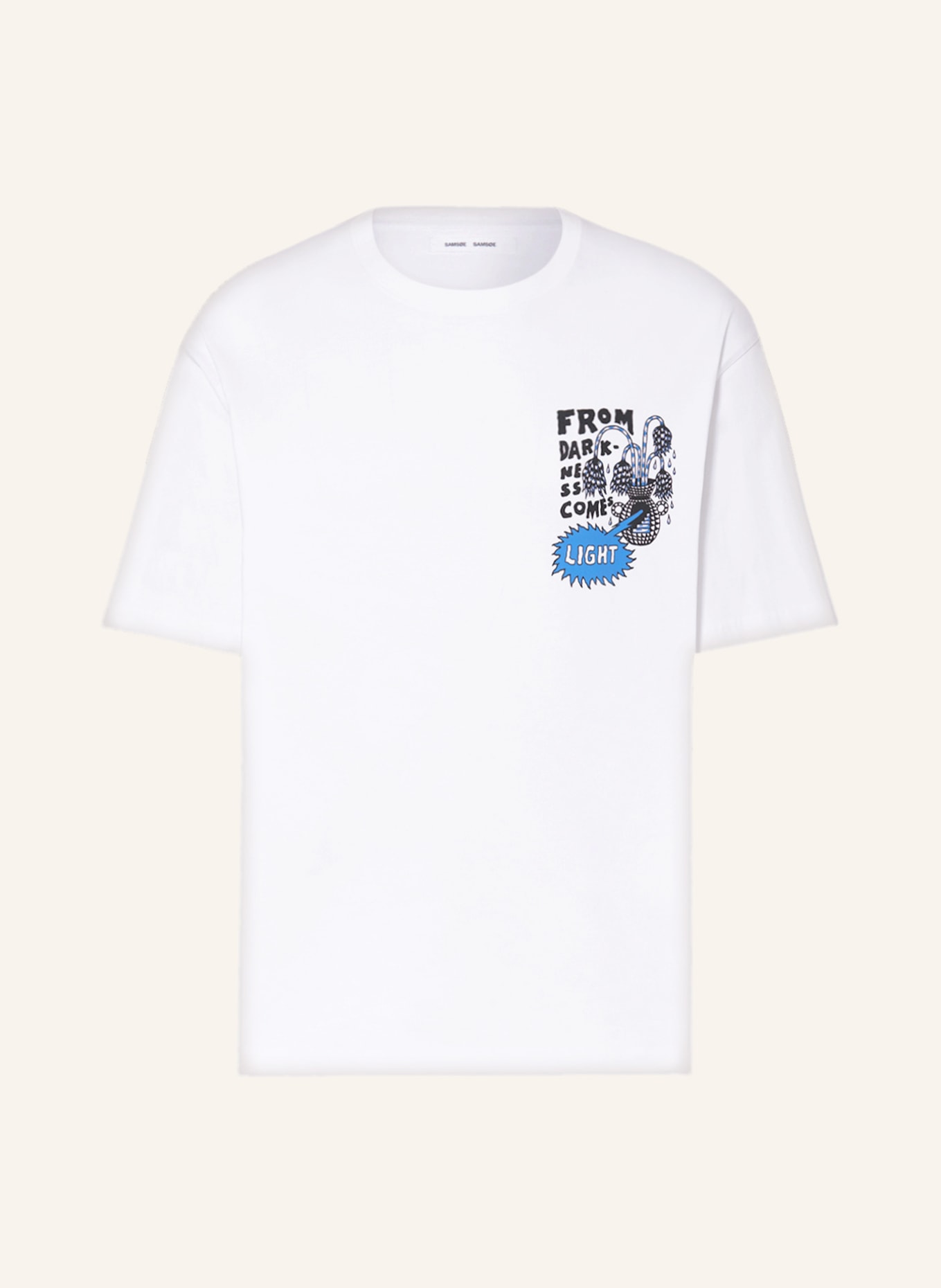SAMSØE  SAMSØE T-Shirt HANDSFORFEET, Farbe: WEISS (Bild 1)