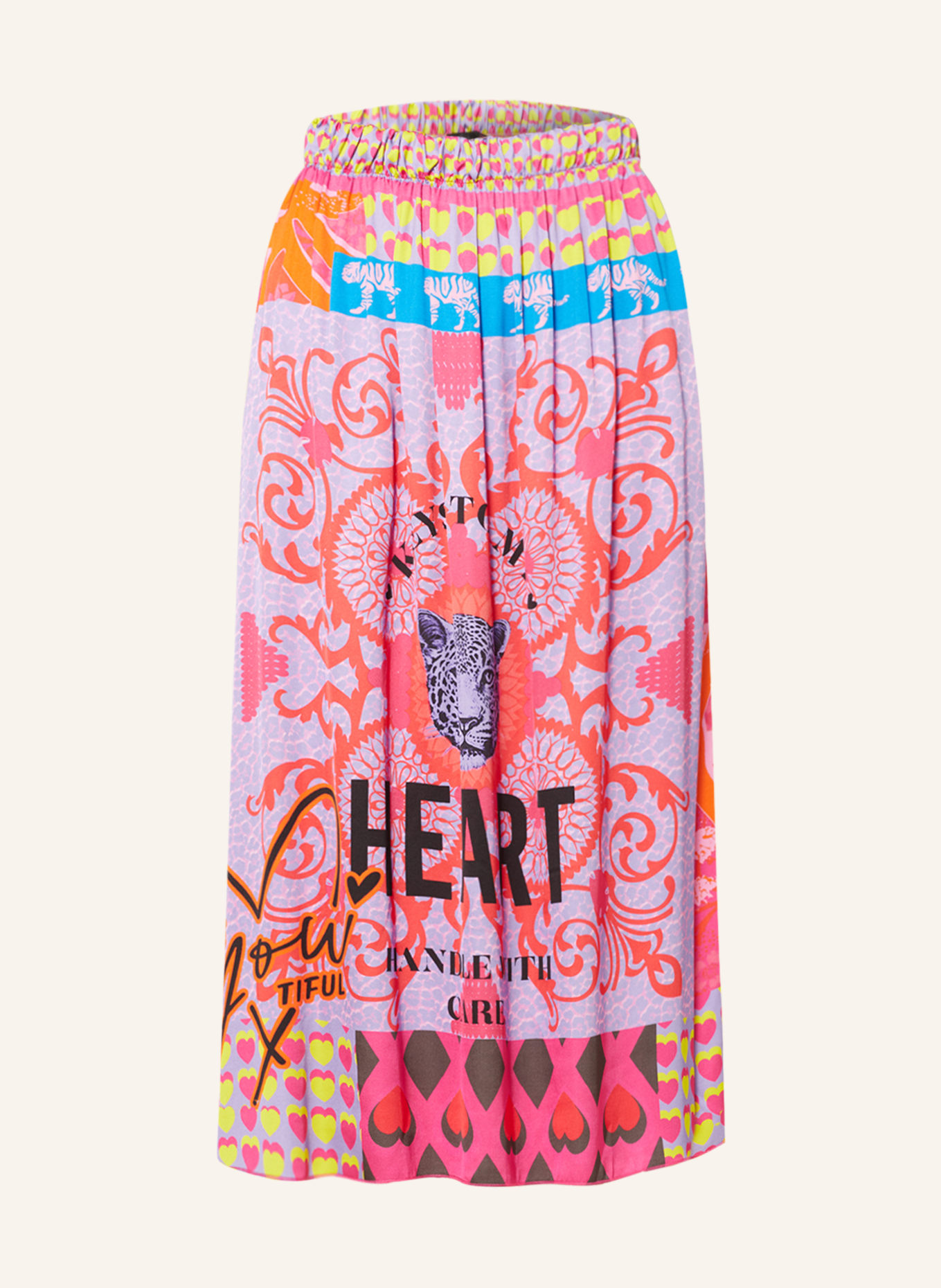 miss goodlife Satin skirt, Color: PINK/ PURPLE (Image 1)
