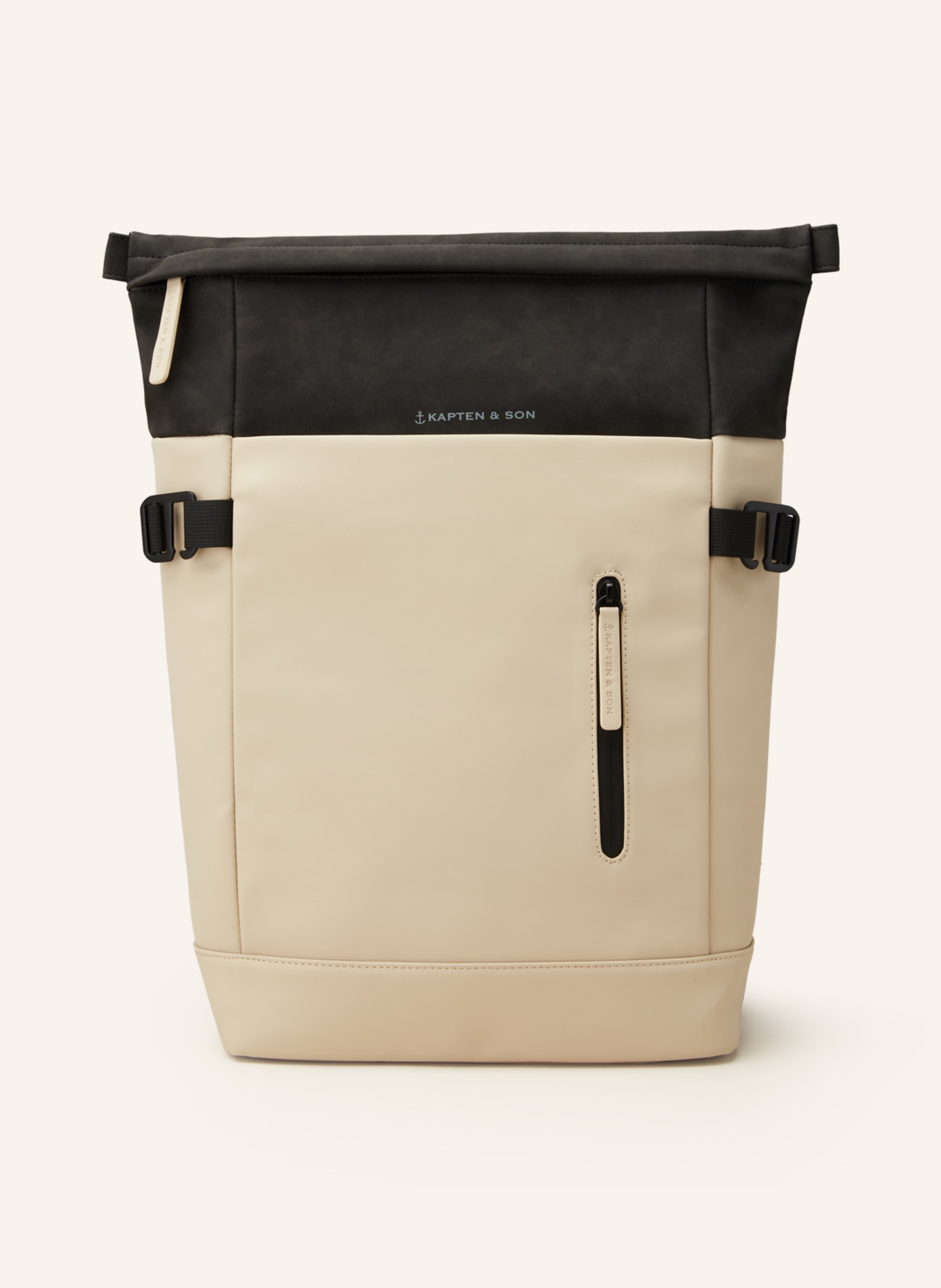 KAPTEN & SON Backpack AARHUS 14 l with laptop compartment, Color: CREAM/ DARK GRAY (Image 1)
