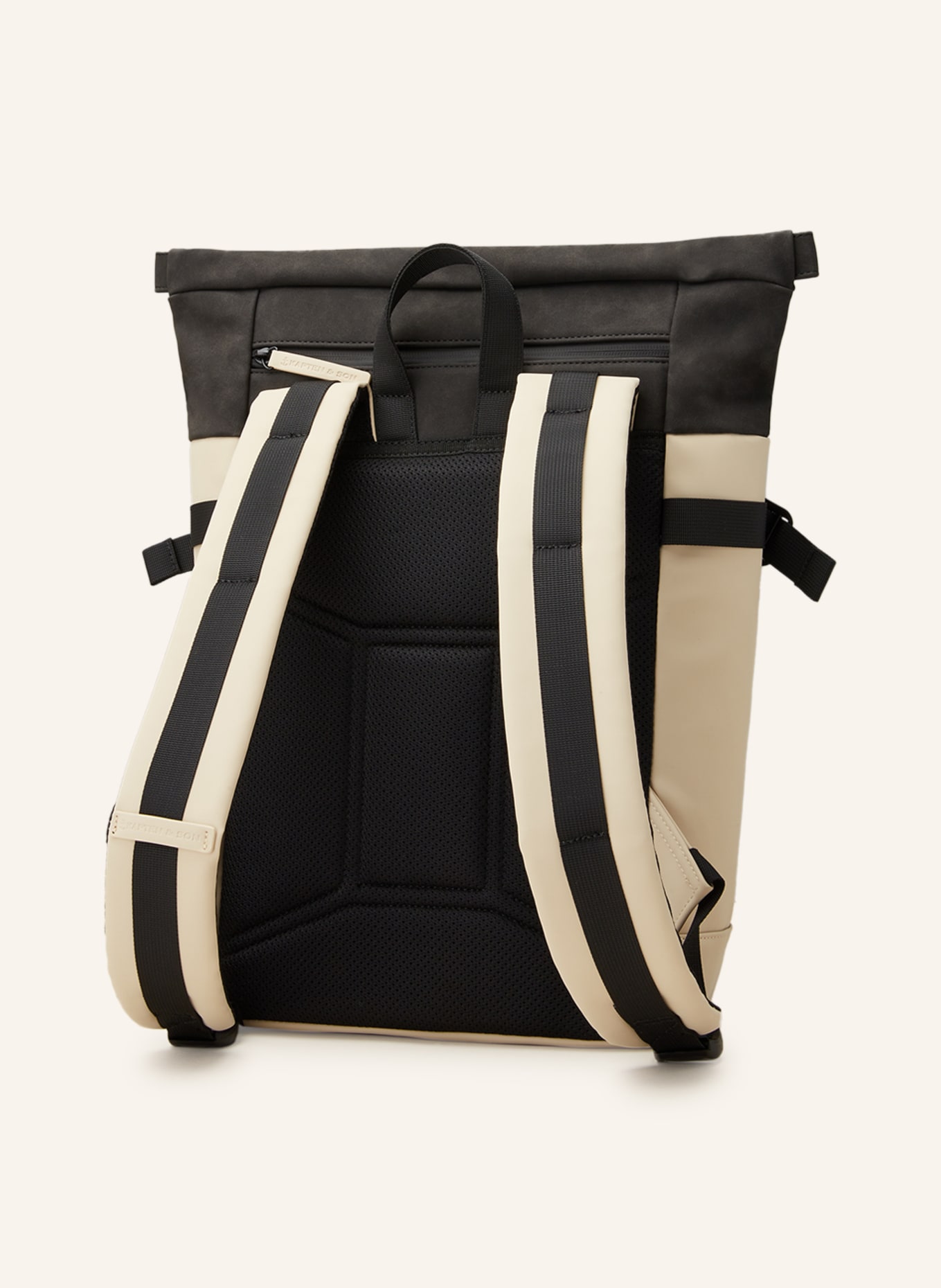 KAPTEN & SON Backpack AARHUS 14 l with laptop compartment, Color: CREAM/ DARK GRAY (Image 2)