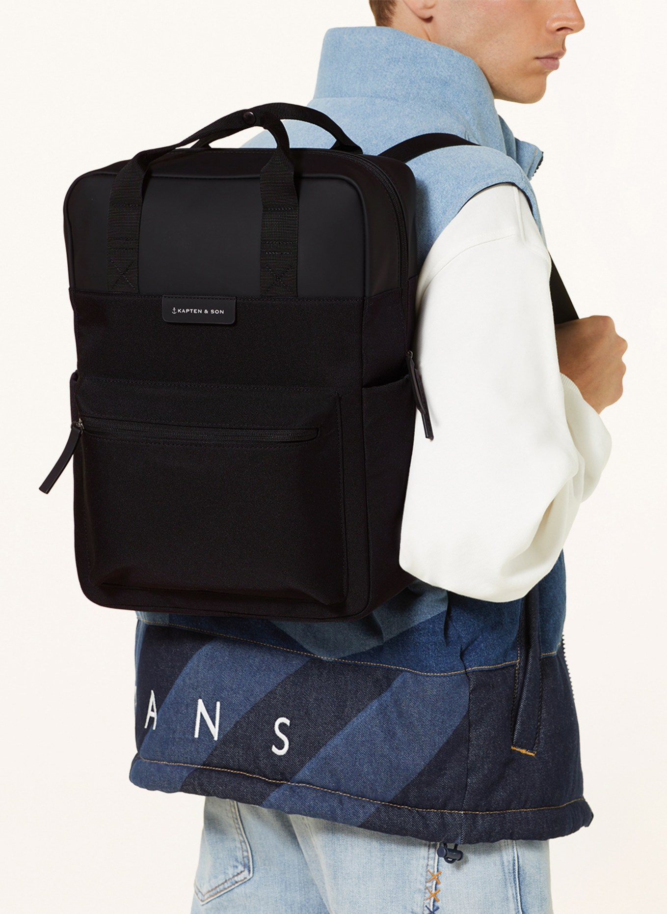 KAPTEN & SON Backpack BERGEN 11 l with laptop compartment, Color: BLACK (Image 4)