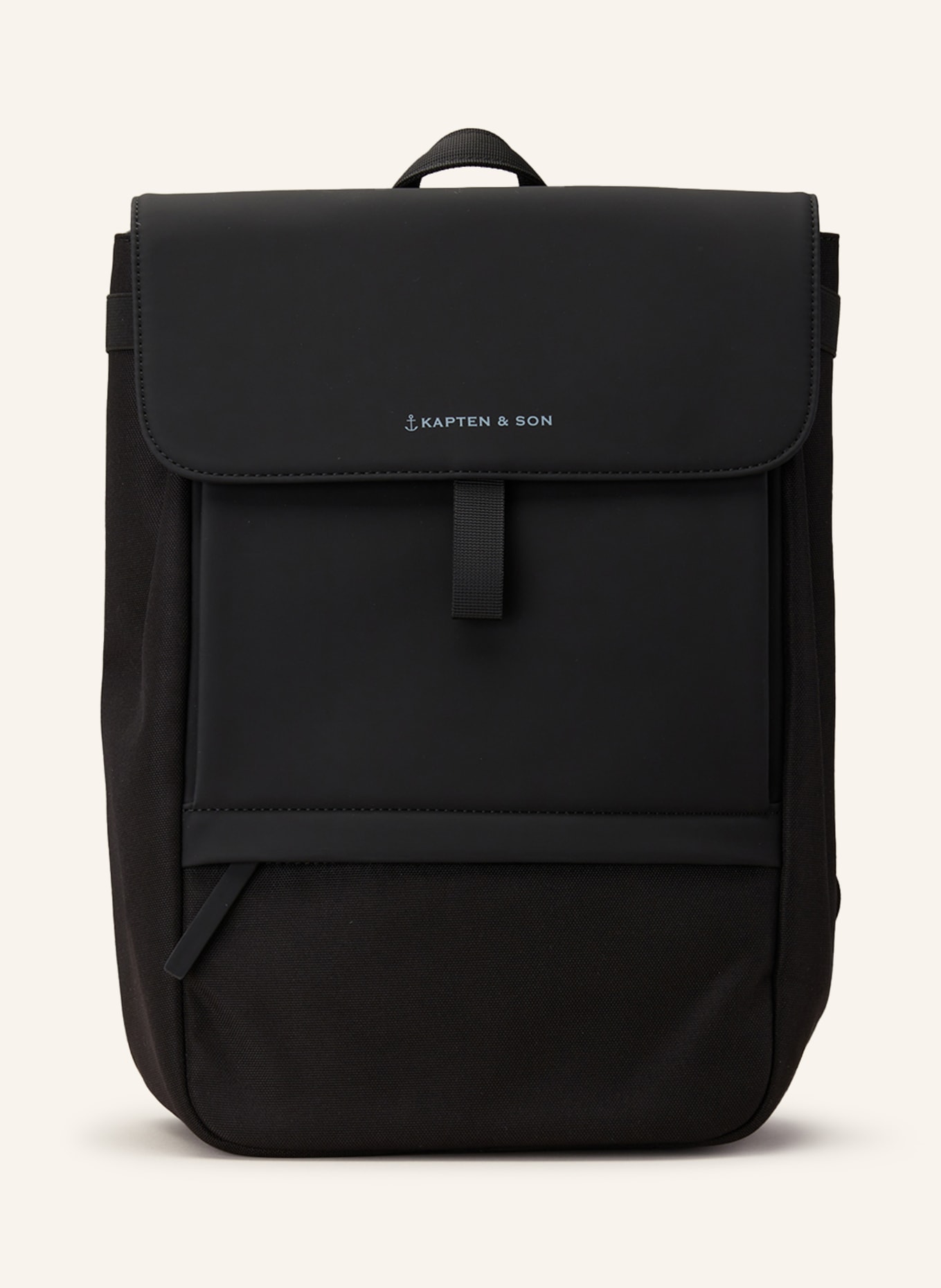 KAPTEN & SON Backpack FYN 14 l with laptop compartment, Color: BLACK (Image 1)