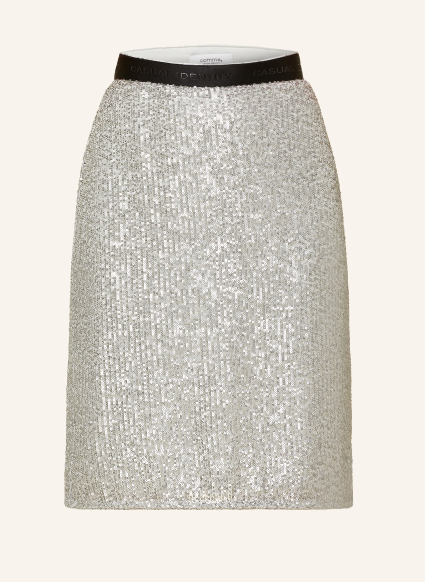 comma casual identity Skirt with sequins, Color: GRAY (Image 1)