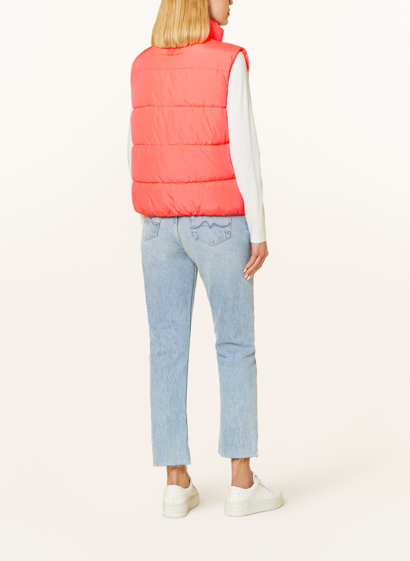 comma casual identity Quilted vest, Color: SALMON (Image 3)