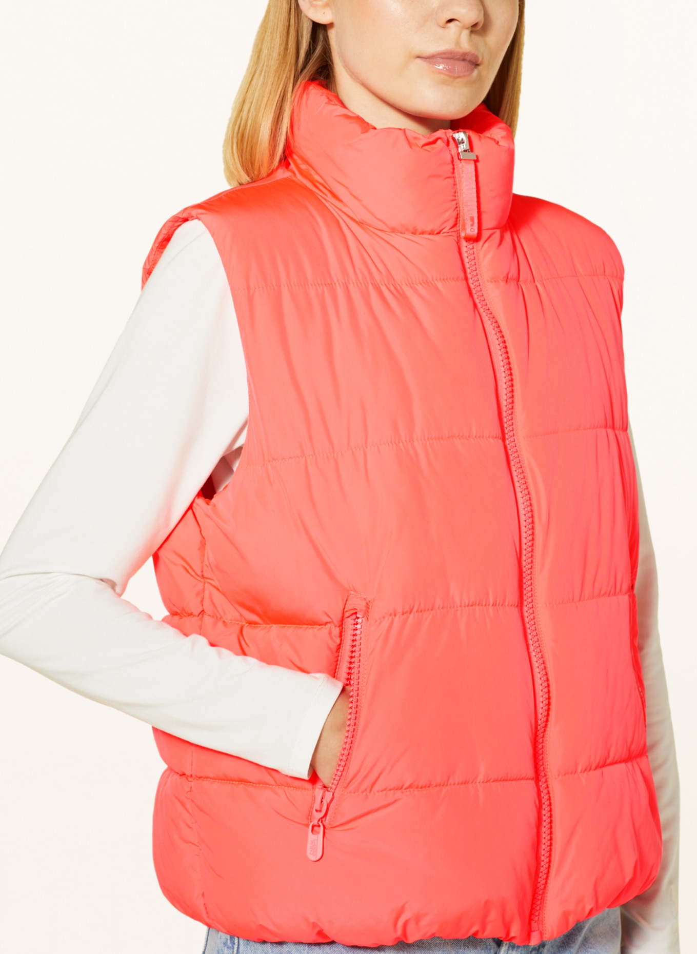 comma casual identity Quilted vest, Color: SALMON (Image 4)