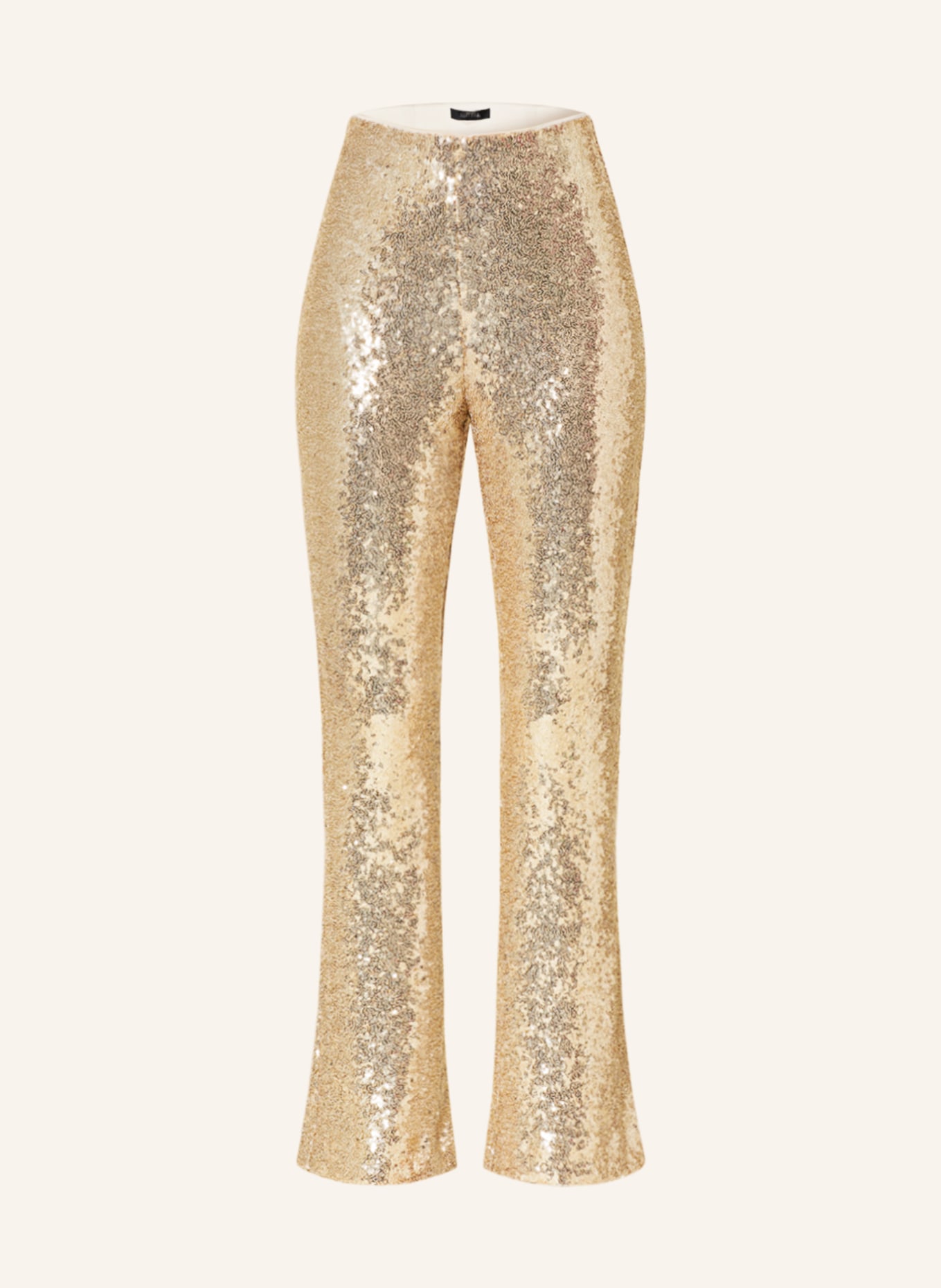 Gold sequin trousers hotsell