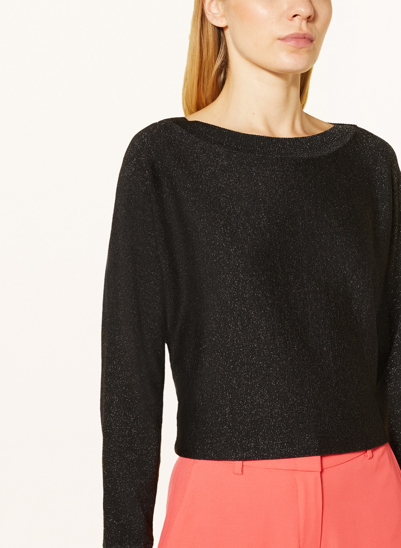 comma Sweater with glitter thread, Color: BLACK/ GRAY (Image 4)