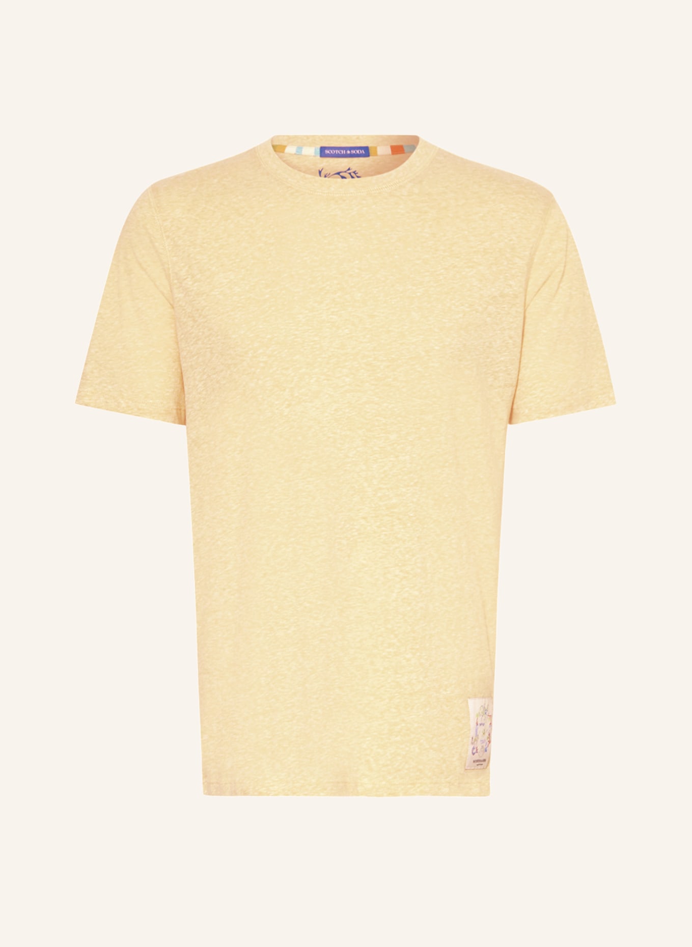 SCOTCH & SODA T-shirt, Color: YELLOW (Image 1)