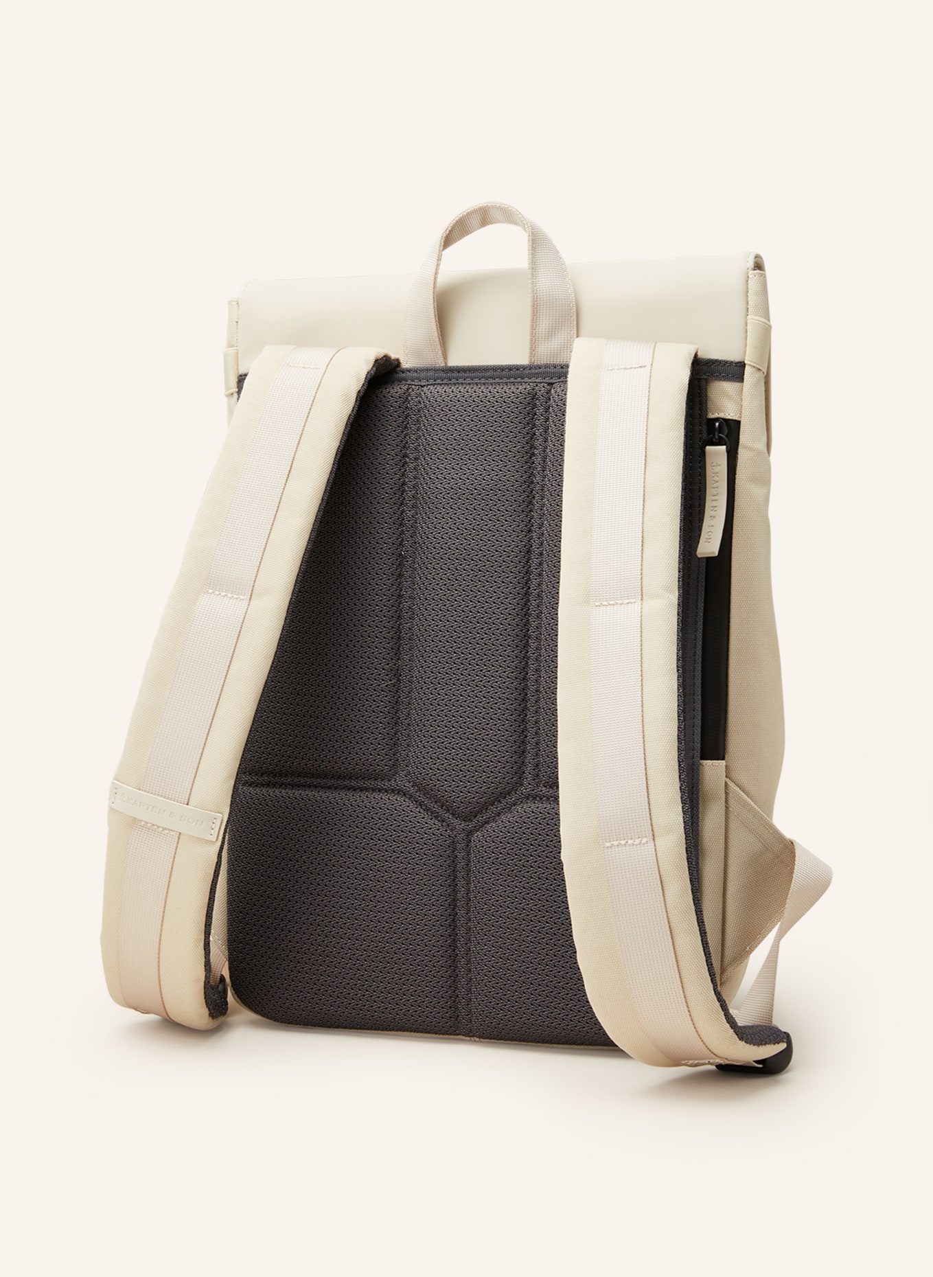 KAPTEN & SON Backpack FYN 14 l with laptop compartment, Color: CREAM (Image 2)