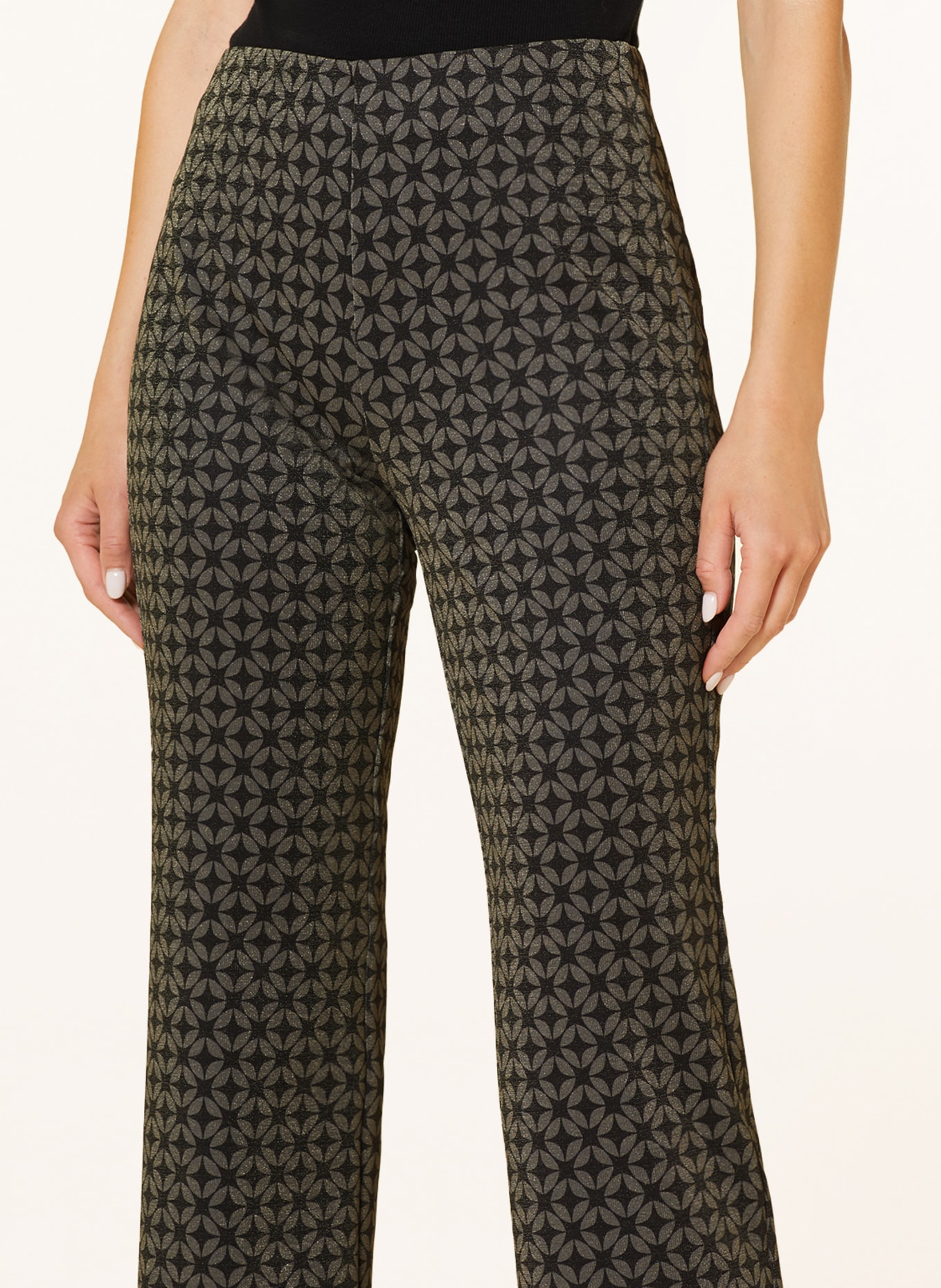MAC Culotte kalhoty FLARE KICK s třpytivou přízí, Barva: ČERNOŠEDÁ/ ČERNÁ (Obrázek 5)