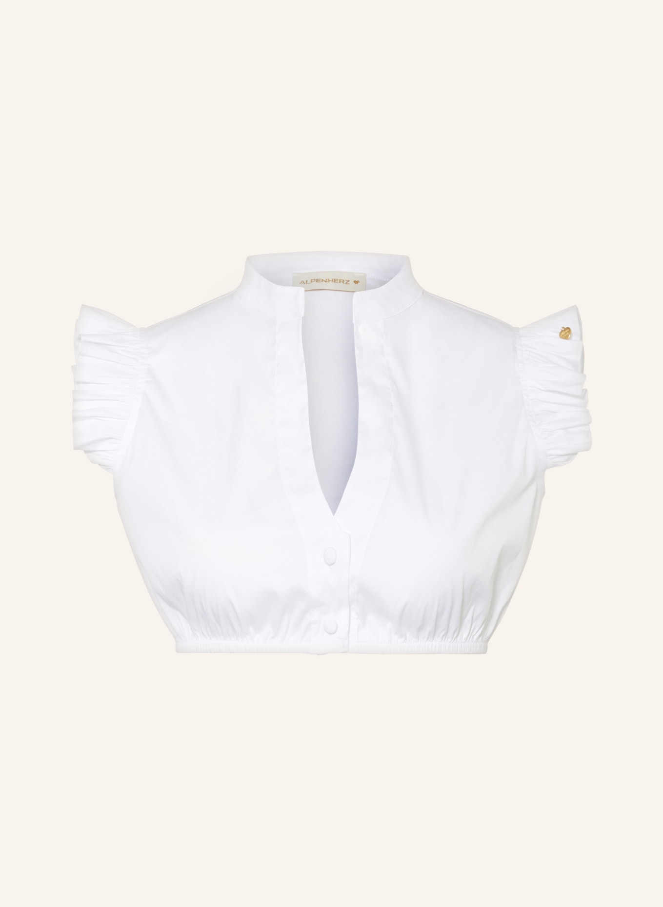 AlpenHERZ Dirndl blouse HELLIN, Color: WHITE (Image 1)