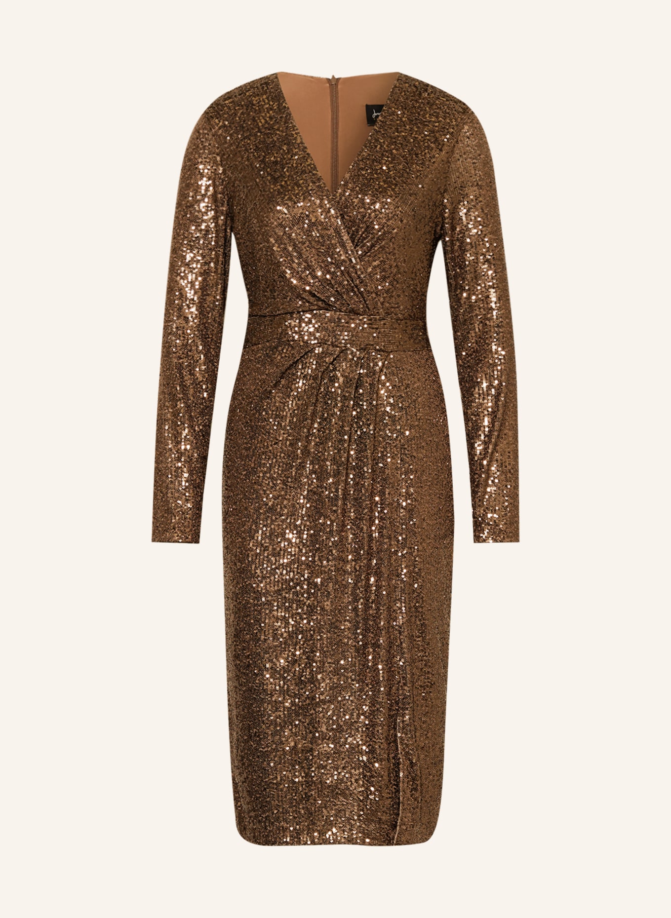 Joseph Ribkoff SIGNATURE Evening dress with sequins, Color: BROWN (Image 1)