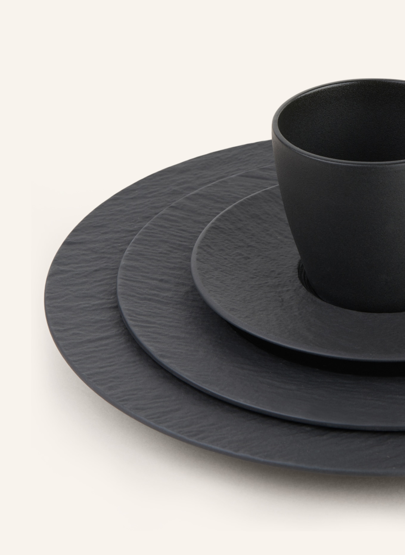 Villeroy & Boch 20-piece Tableware set MANUFACTURE ROCK, Color: BLACK (Image 3)