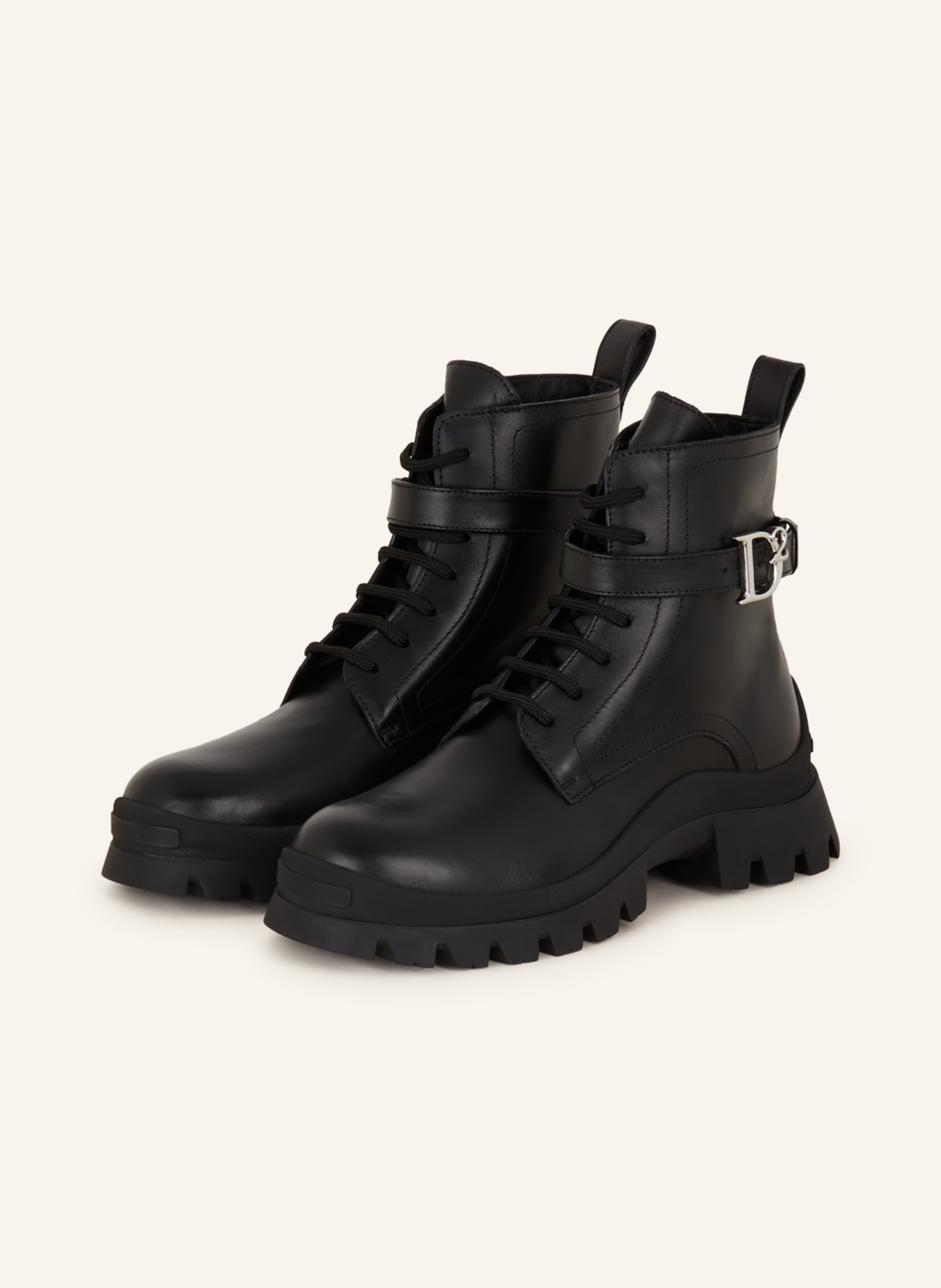 DSQUARED2 Platform boots, Color: BLACK (Image 1)