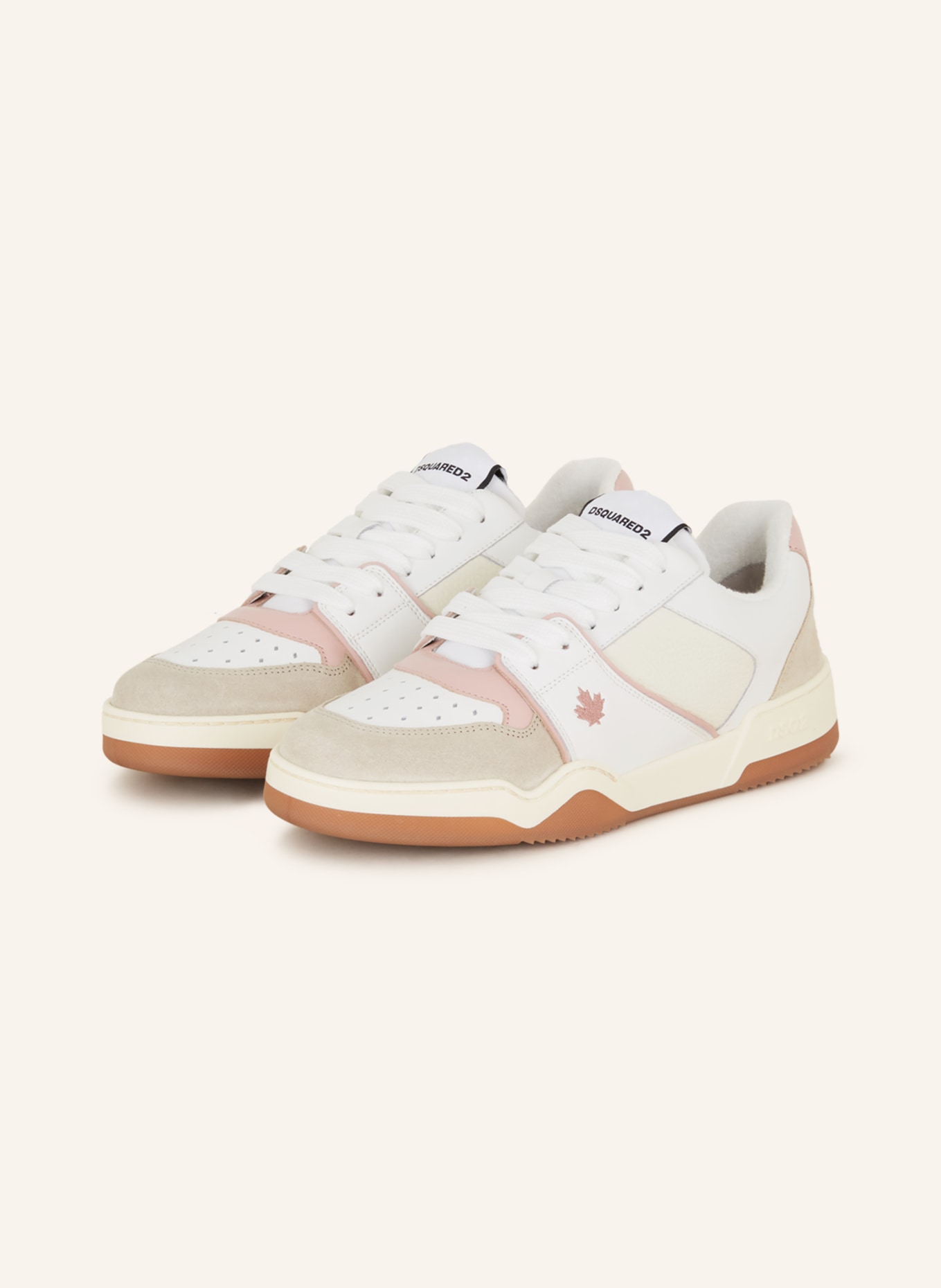 DSQUARED2 Sneakers, Color: WHITE/ BEIGE/ PINK (Image 1)