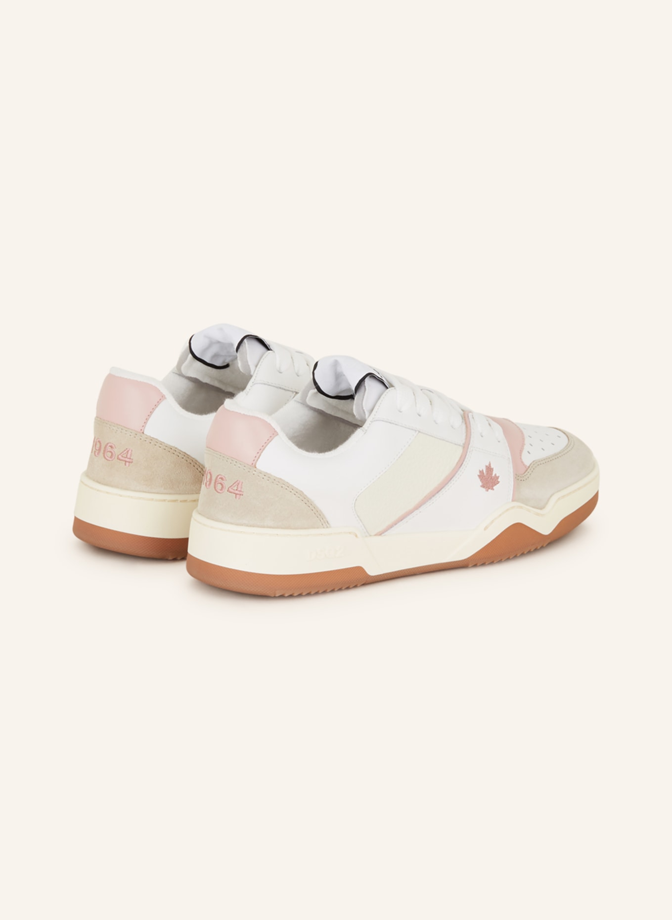 DSQUARED2 Sneakers, Color: WHITE/ BEIGE/ PINK (Image 2)
