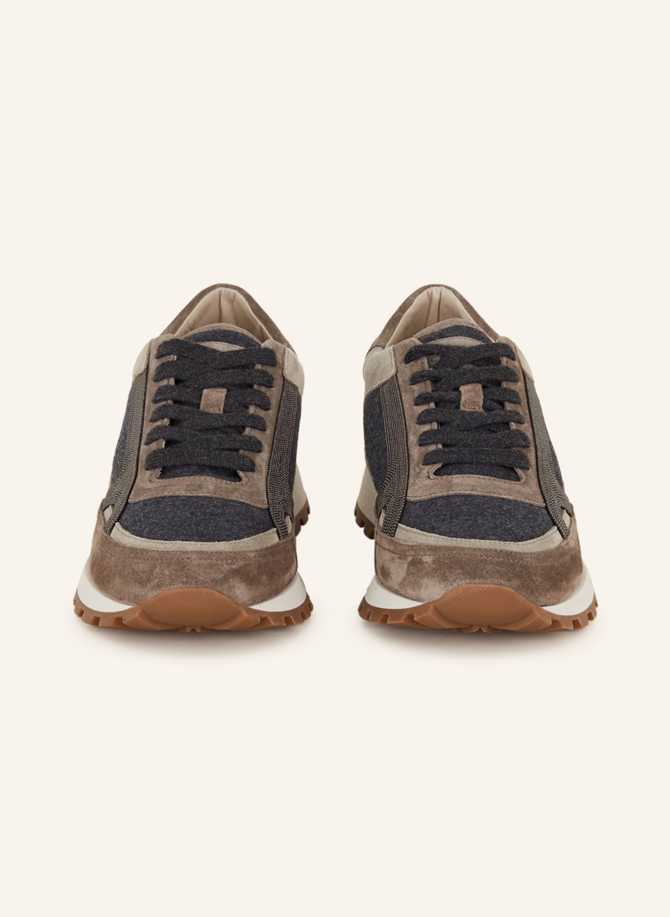 BRUNELLO CUCINELLI Sneaker, Farbe: DUNKELGRAU/ GRAU/ HELLGRAU (Bild 3)