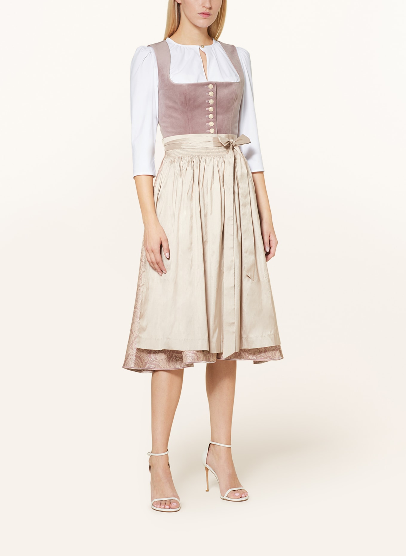 BERWIN & WOLFF Dirndl with 3/4 sleeve, Color: WHITE (Image 4)