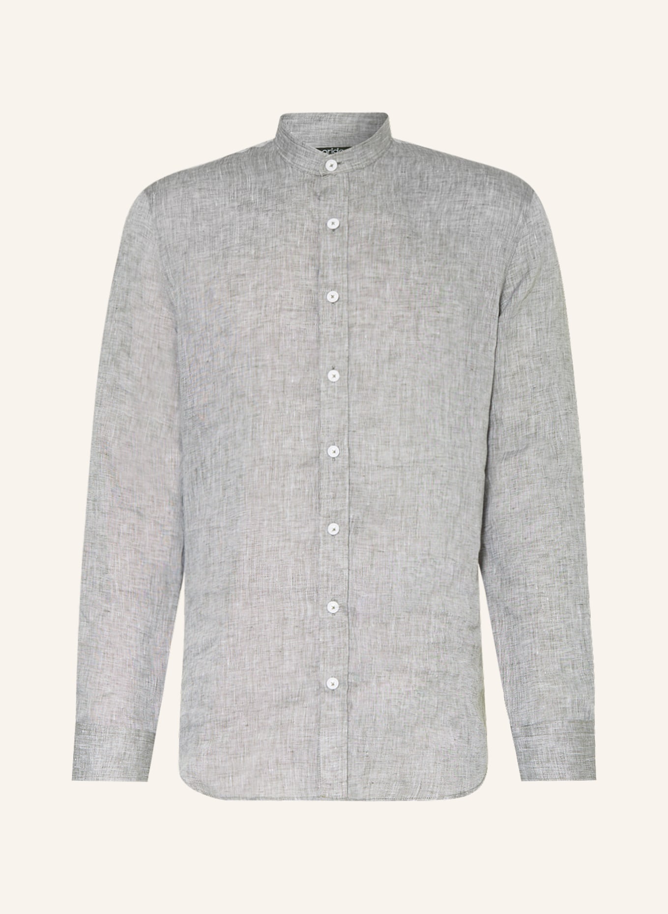 arido Trachten shirt regular fit with stand-up collar, Color: KHAKI (Image 1)