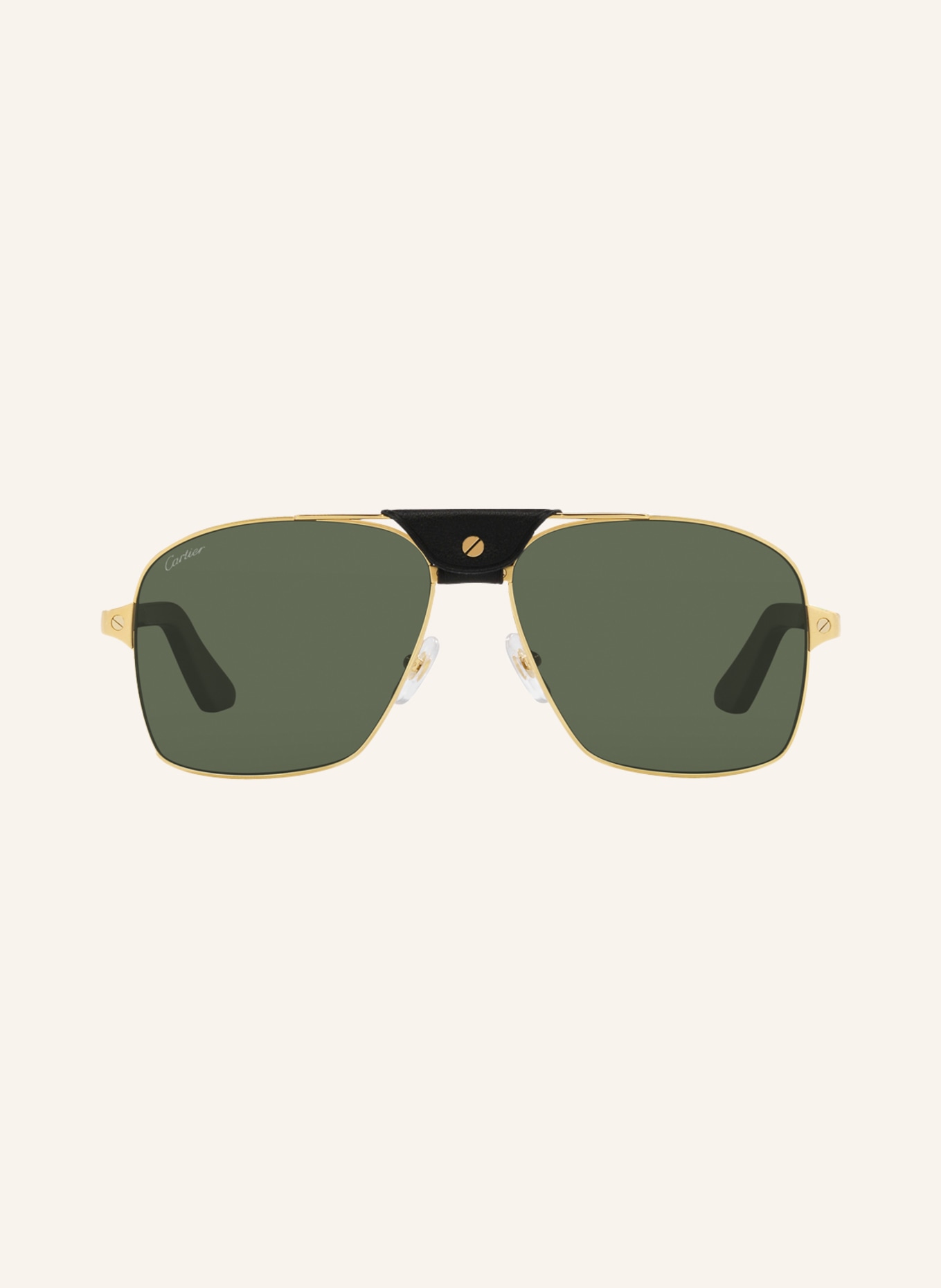 Cartier Sunglasses CT0389S, Color: 2300L1 - GOLD/ DARK GREEN (Image 2)