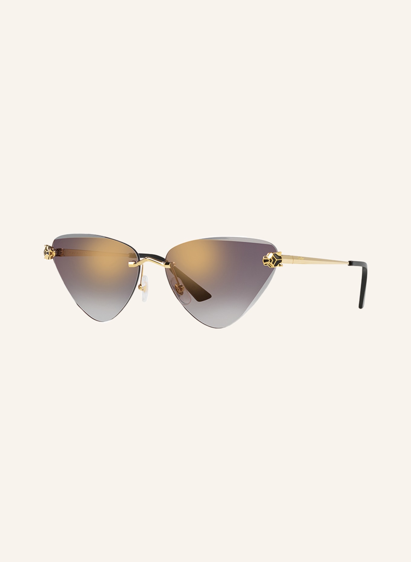 Cartier Sunglasses CT0399S, Color: 2300L1 - GOLD/ GRAY GRADIENT (Image 1)