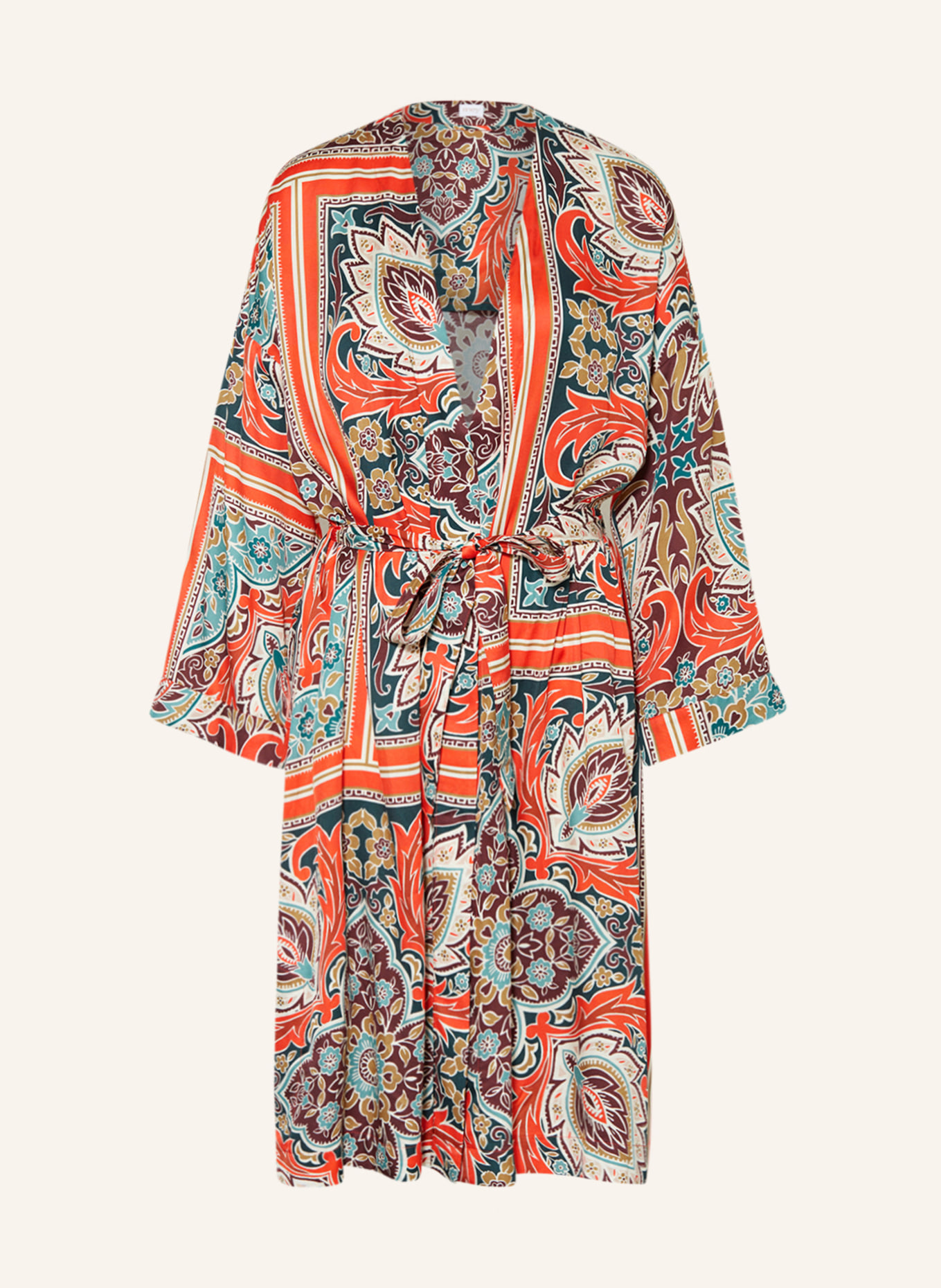 mey Women’s kimono SCARLET, Color: DARK GREEN/ ORANGE/ DARK YELLOW (Image 1)
