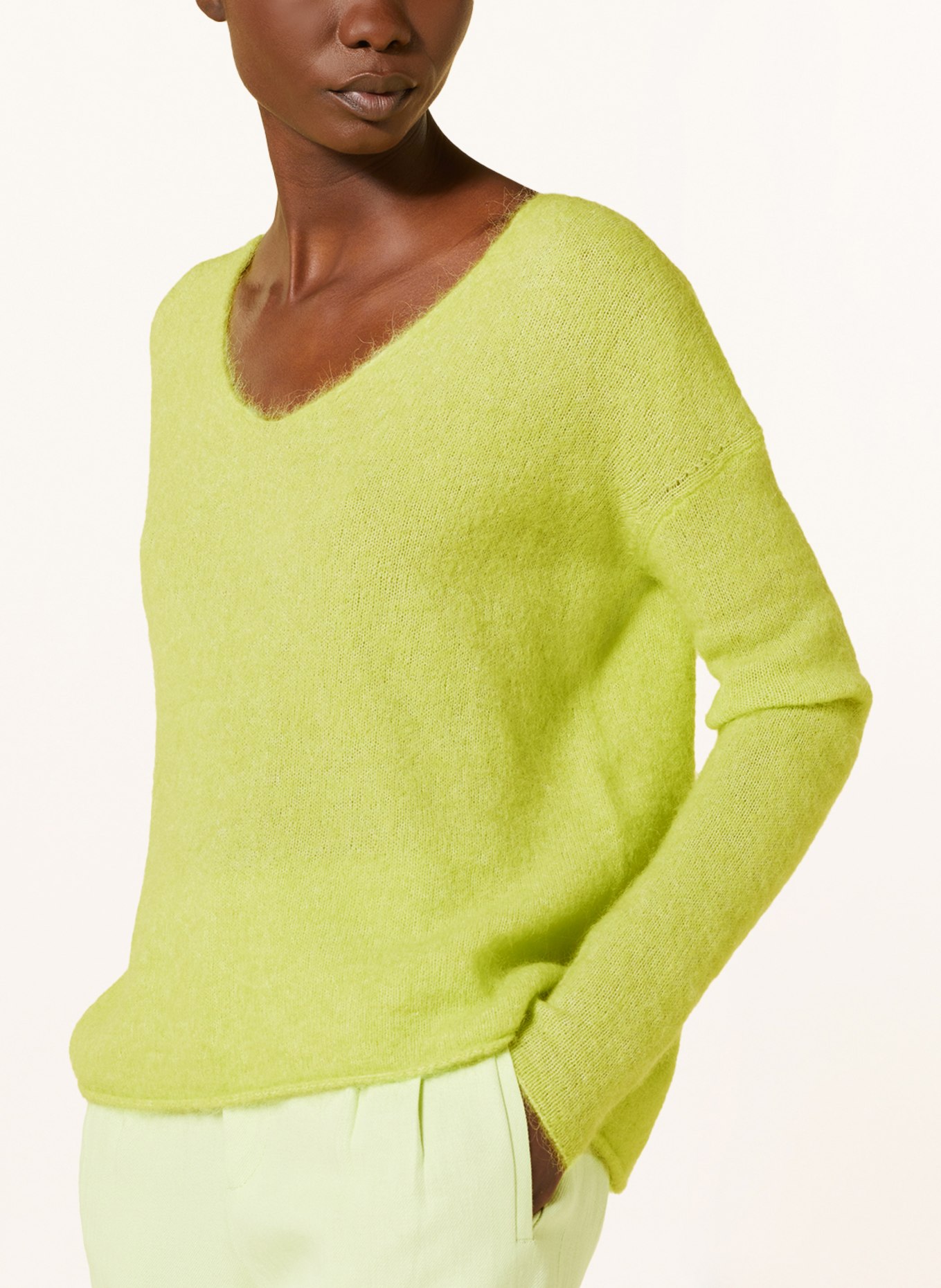 American Vintage Sweater TYJI, Color: LIGHT GREEN (Image 4)