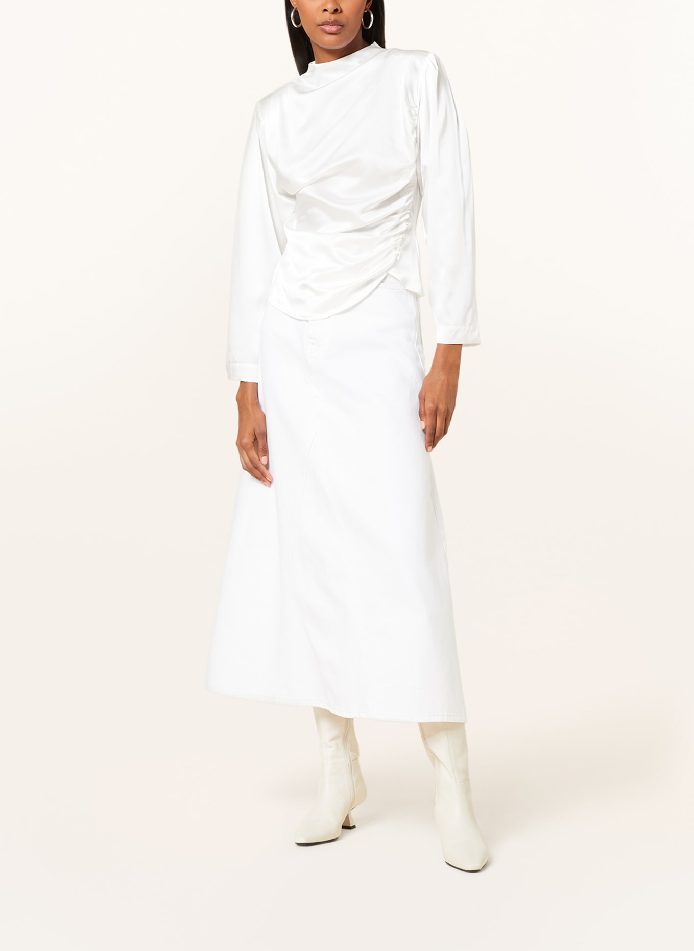 ENVELOPE 1976 Shirt blouse JET in silk, Color: WHITE (Image 2)