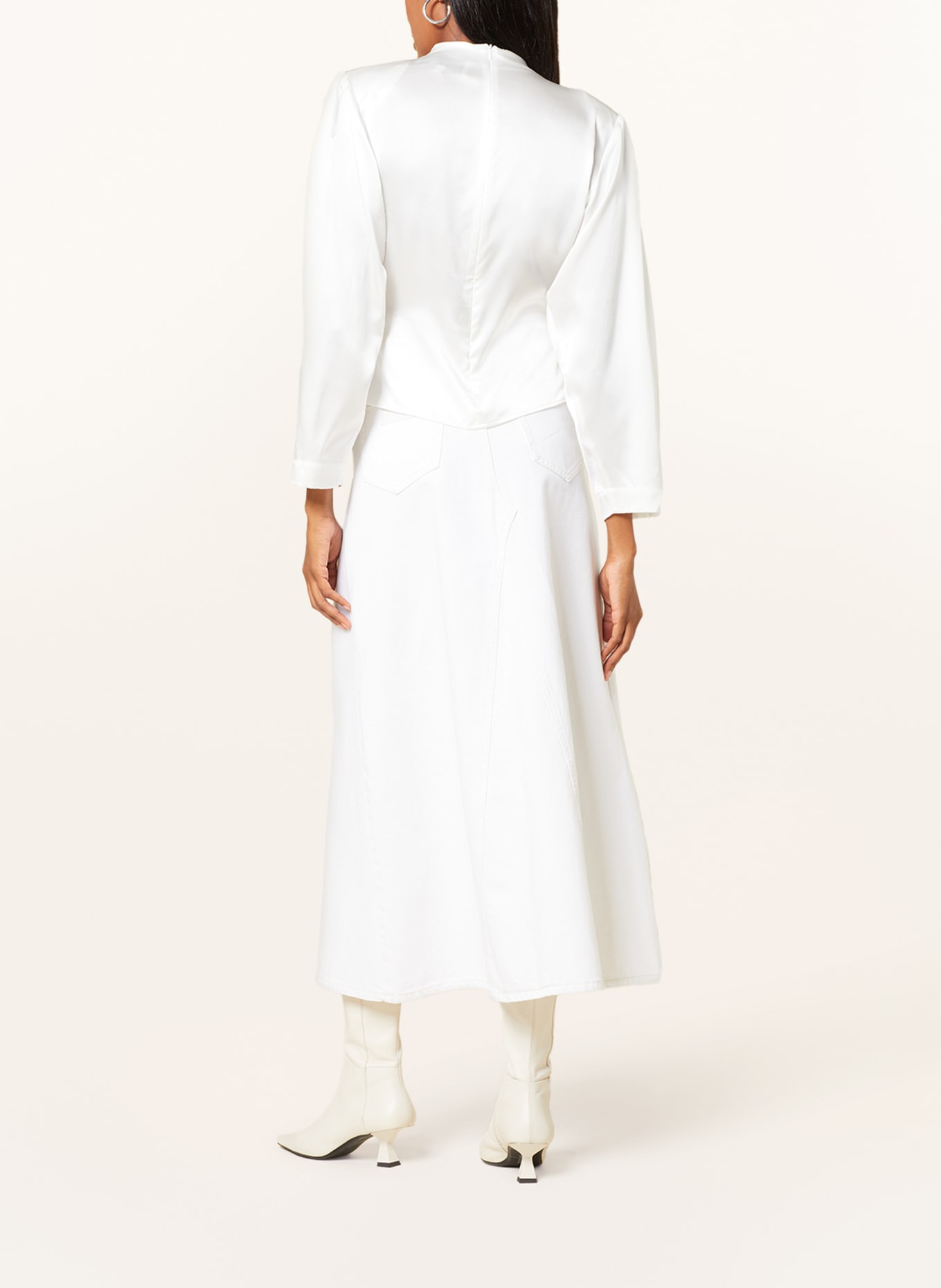ENVELOPE 1976 Shirt blouse JET in silk, Color: WHITE (Image 3)