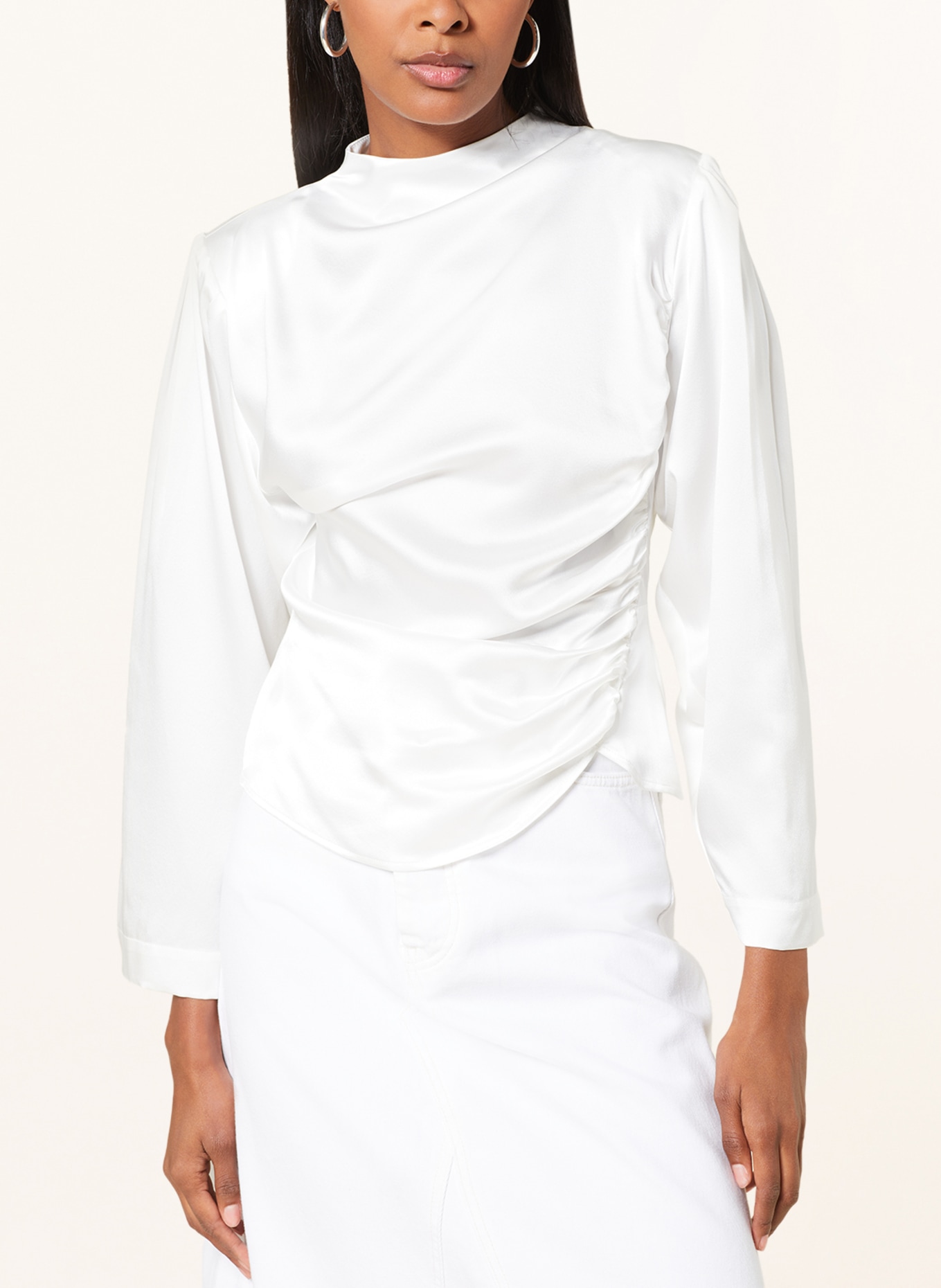 ENVELOPE 1976 Shirt blouse JET in silk, Color: WHITE (Image 4)