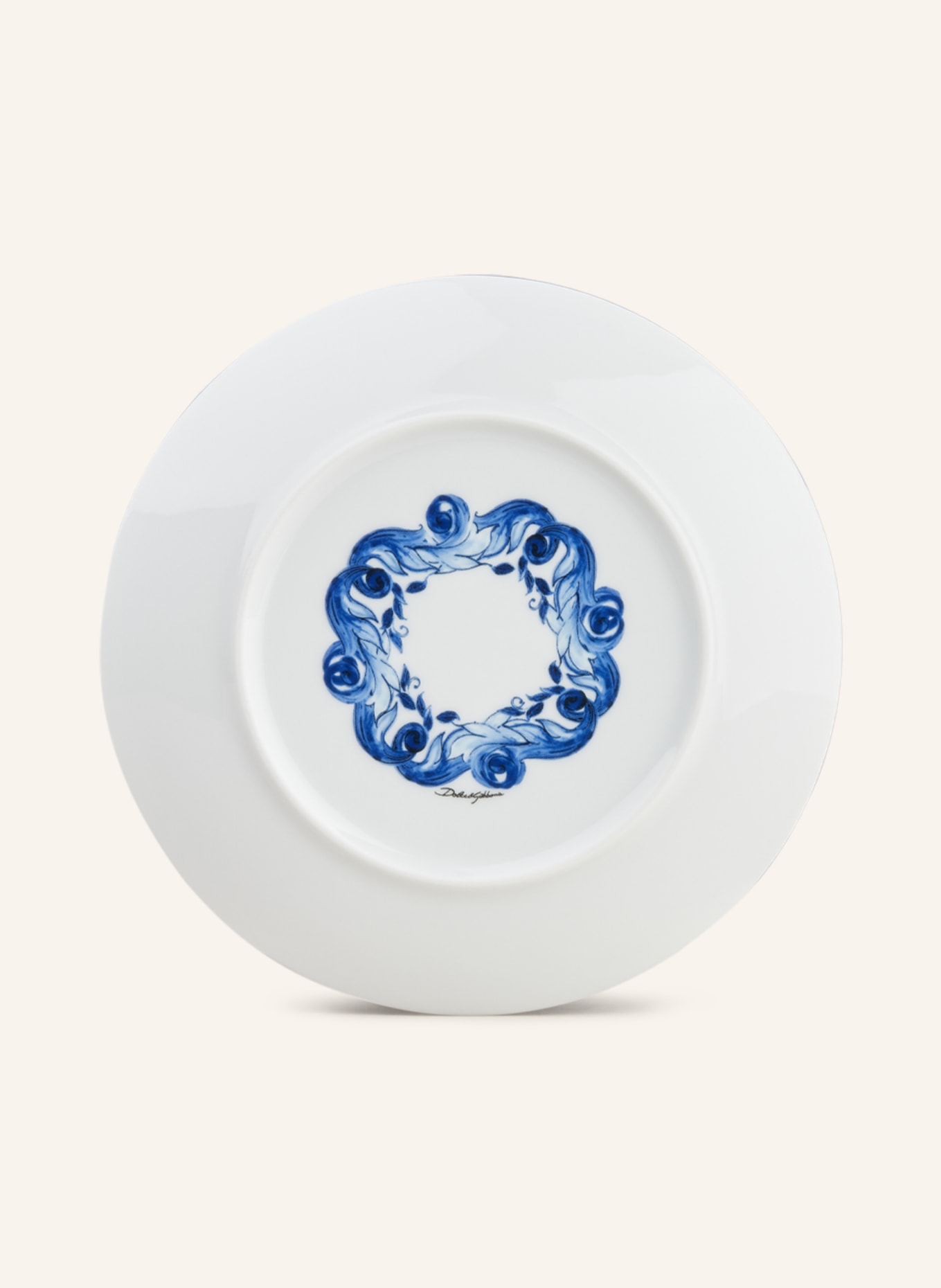 DOLCE & GABBANA CASA Set of 2 dessert plates, Color: BLUE/ WHITE (Image 2)