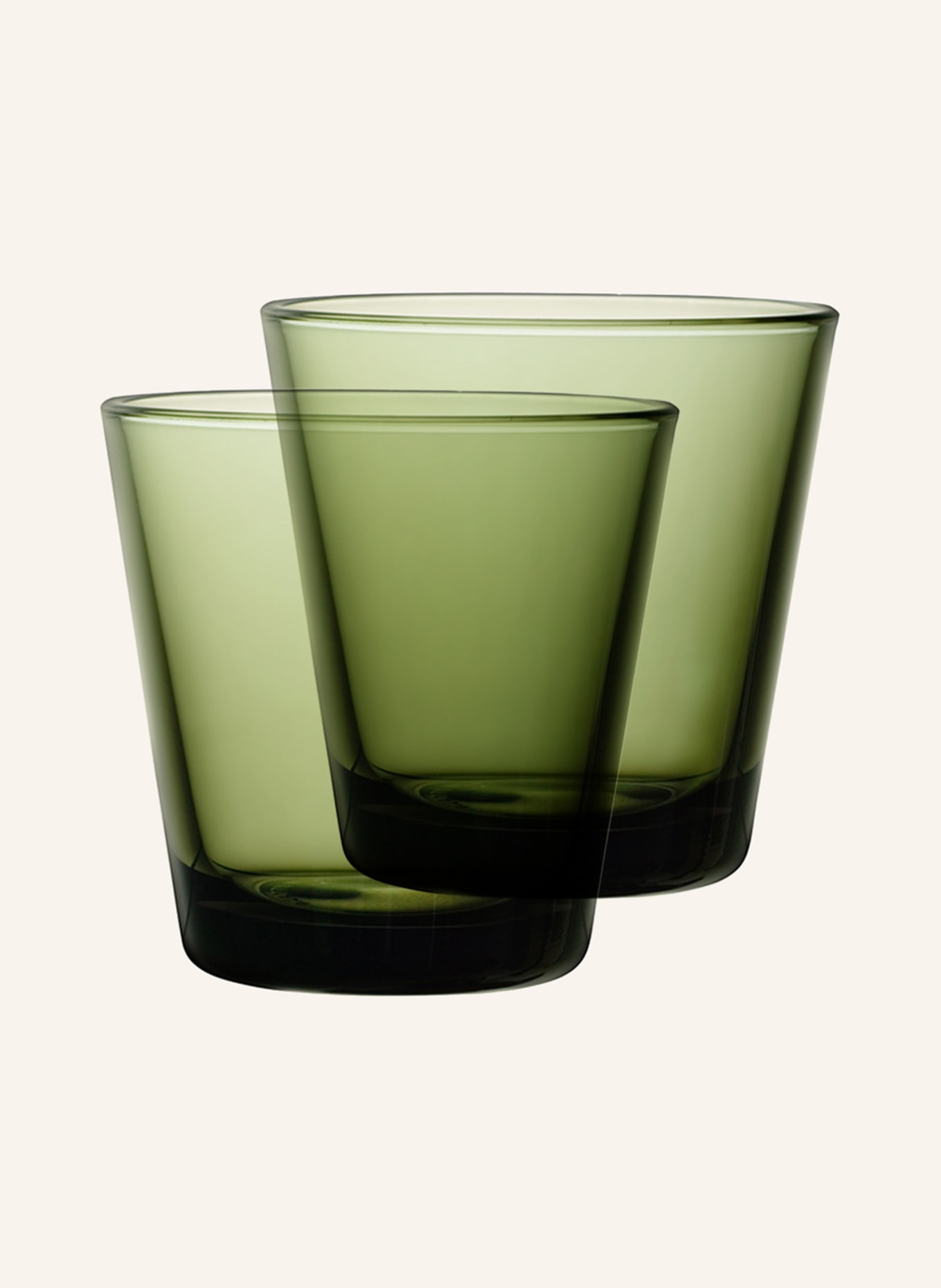 iittala Set of 2 drinking glasses KARTIO, Color: GREEN (Image 1)