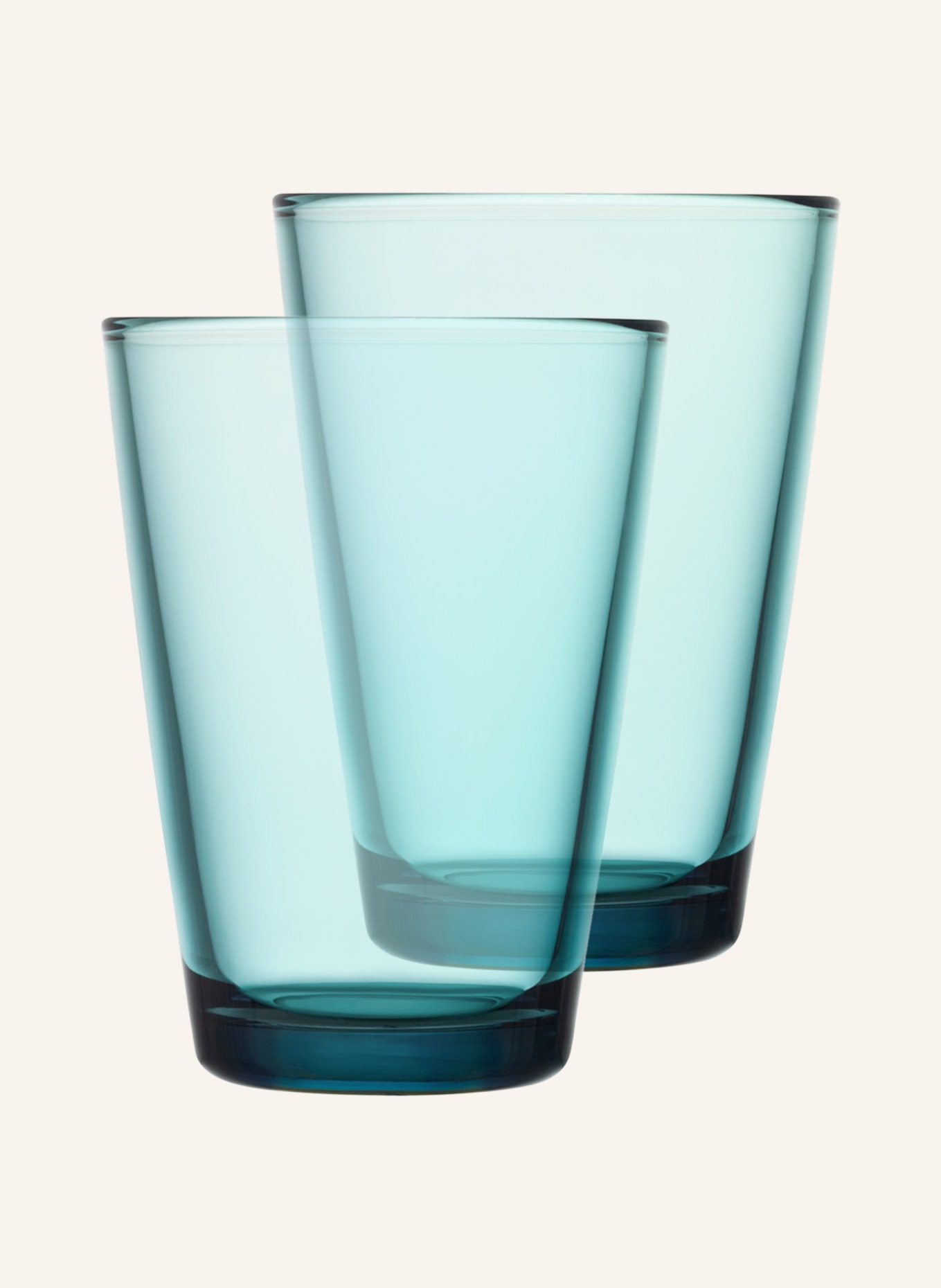 iittala Set of 2 drinking glasses KARITO, Color: TEAL (Image 1)