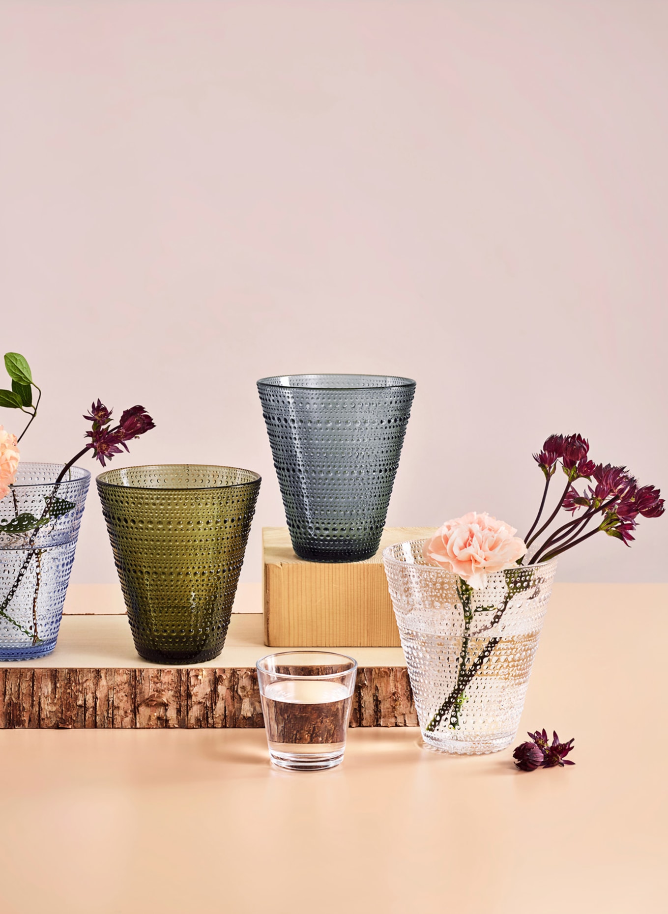 iittala 2er-Set Trinkgläser KASTEHELMI: GRAU