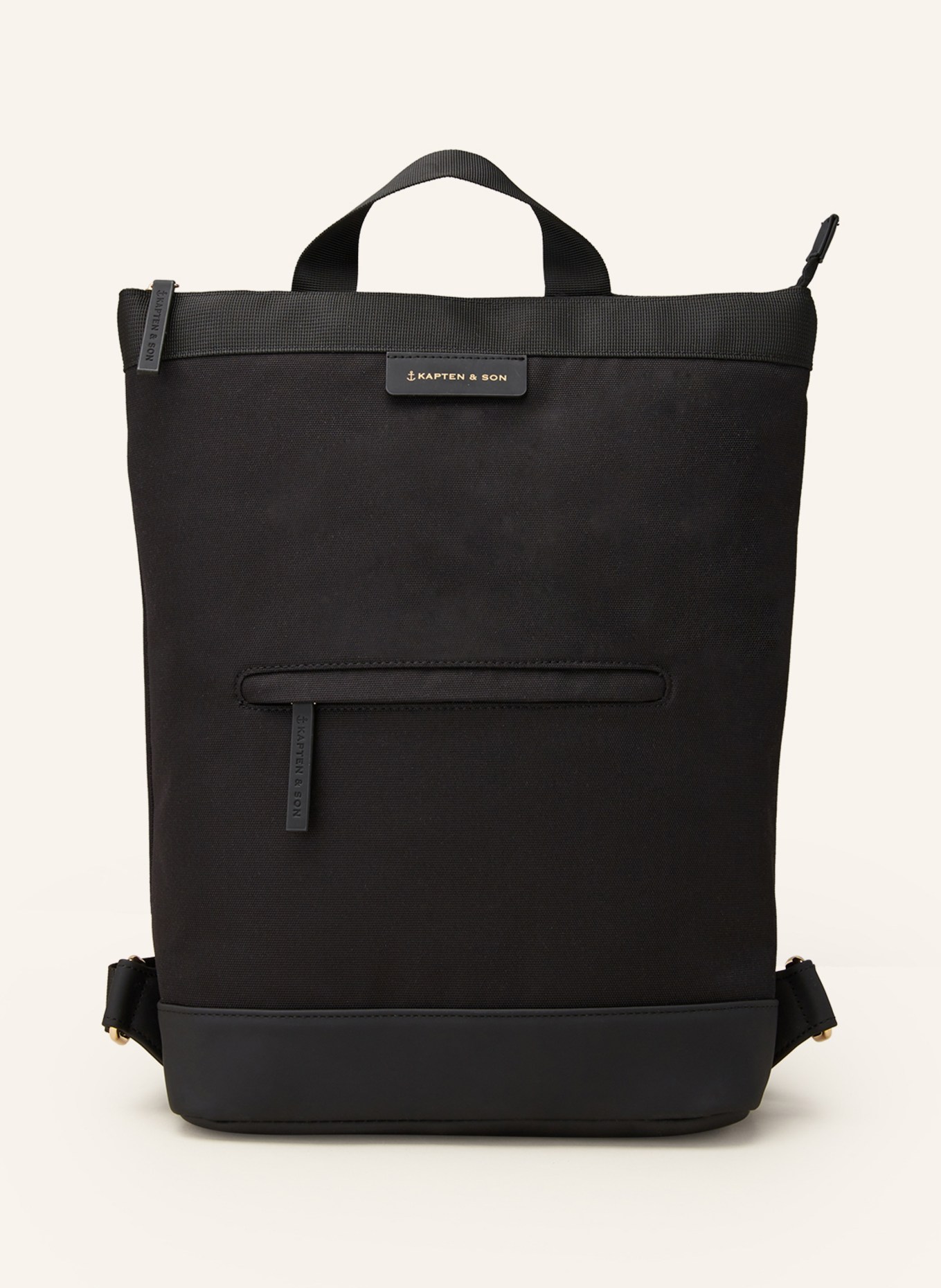 KAPTEN & SON Backpack UMEA 8 l with laptop compartment, Color: BLACK (Image 1)