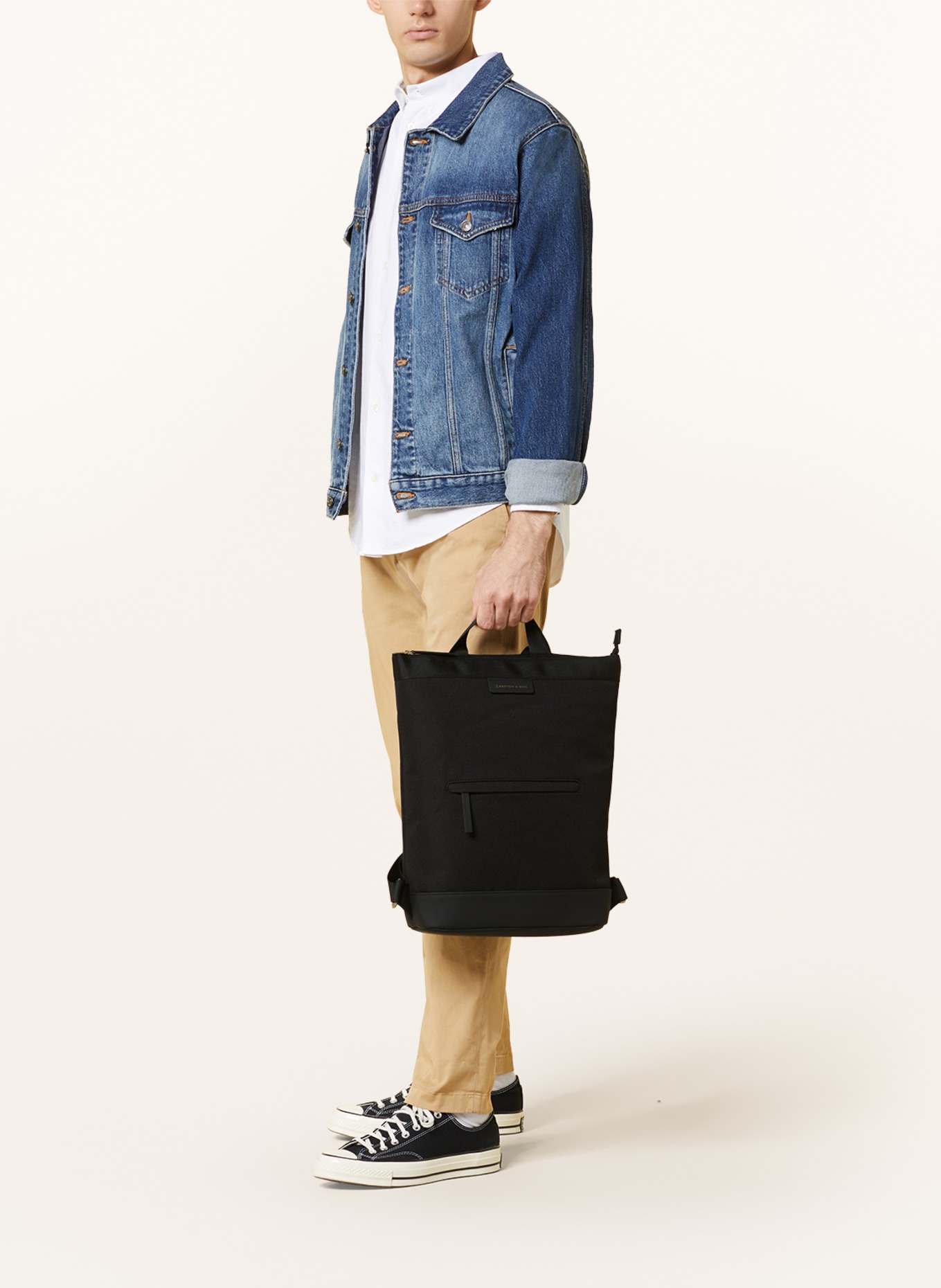 KAPTEN & SON Backpack UMEA 8 l with laptop compartment, Color: BLACK (Image 4)