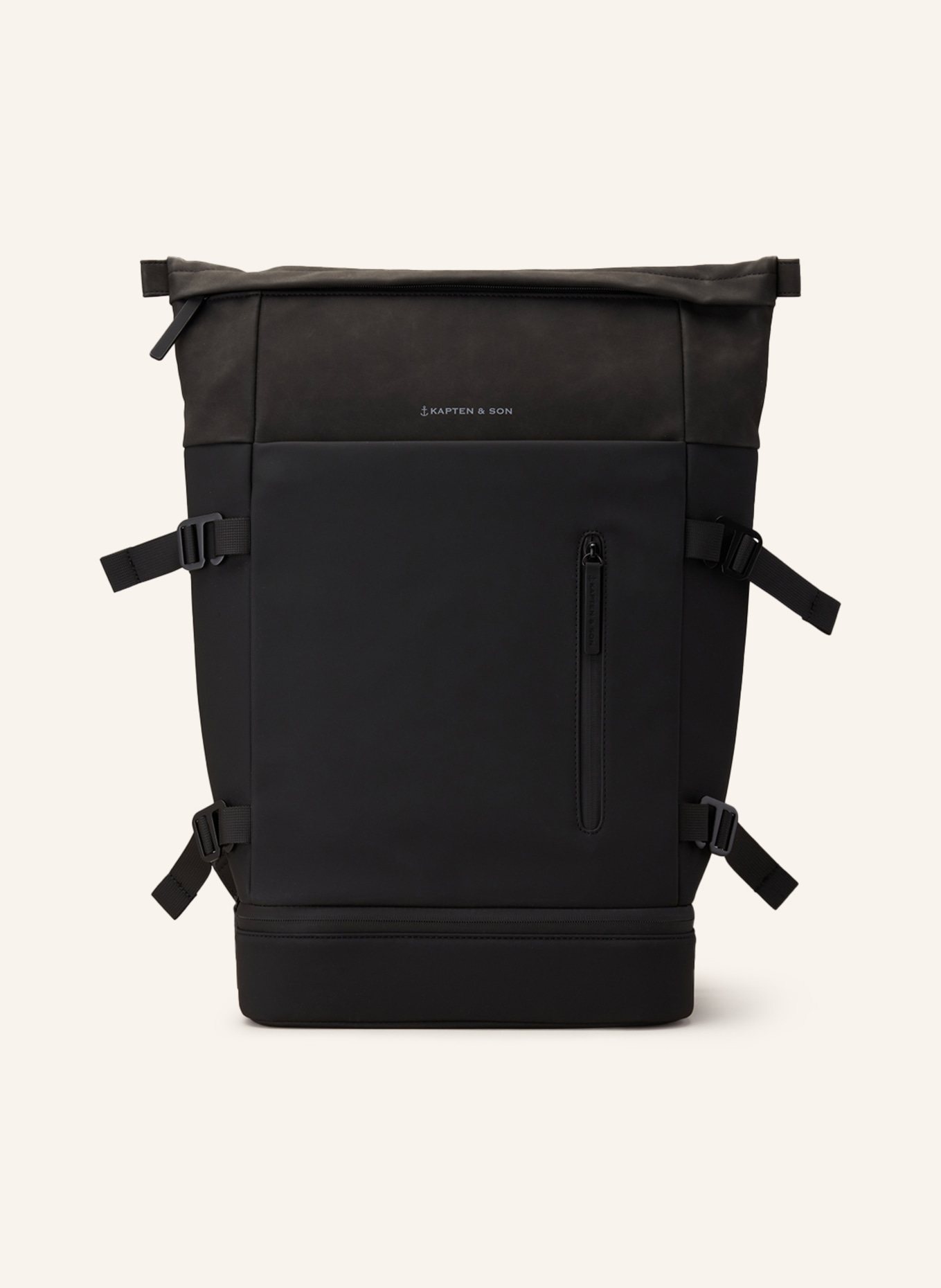 KAPTEN & SON Backpack HELSINKI 26 l with laptop compartment, Color: BLACK (Image 1)