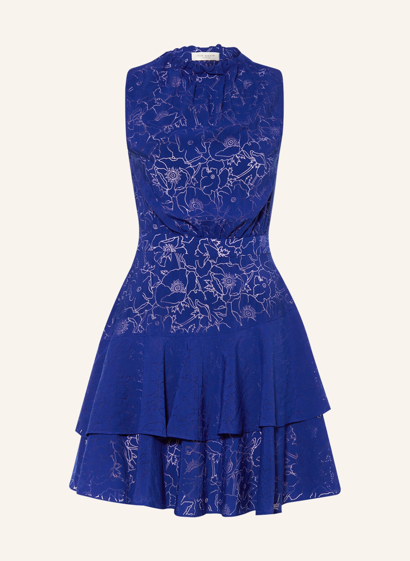 TED BAKER Kleid TIMMIA mit Volants, Farbe: BLAU (Bild 1)