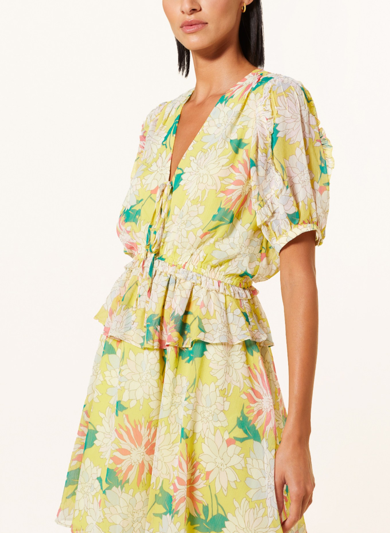 TED BAKER Dress ISBELLA in yellow green light red
