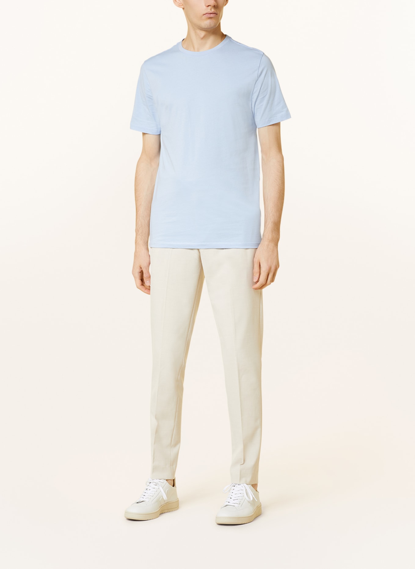 REISS 3-pack T-shirts BLESS, Color: WHITE/ BEIGE/ LIGHT BLUE (Image 2)