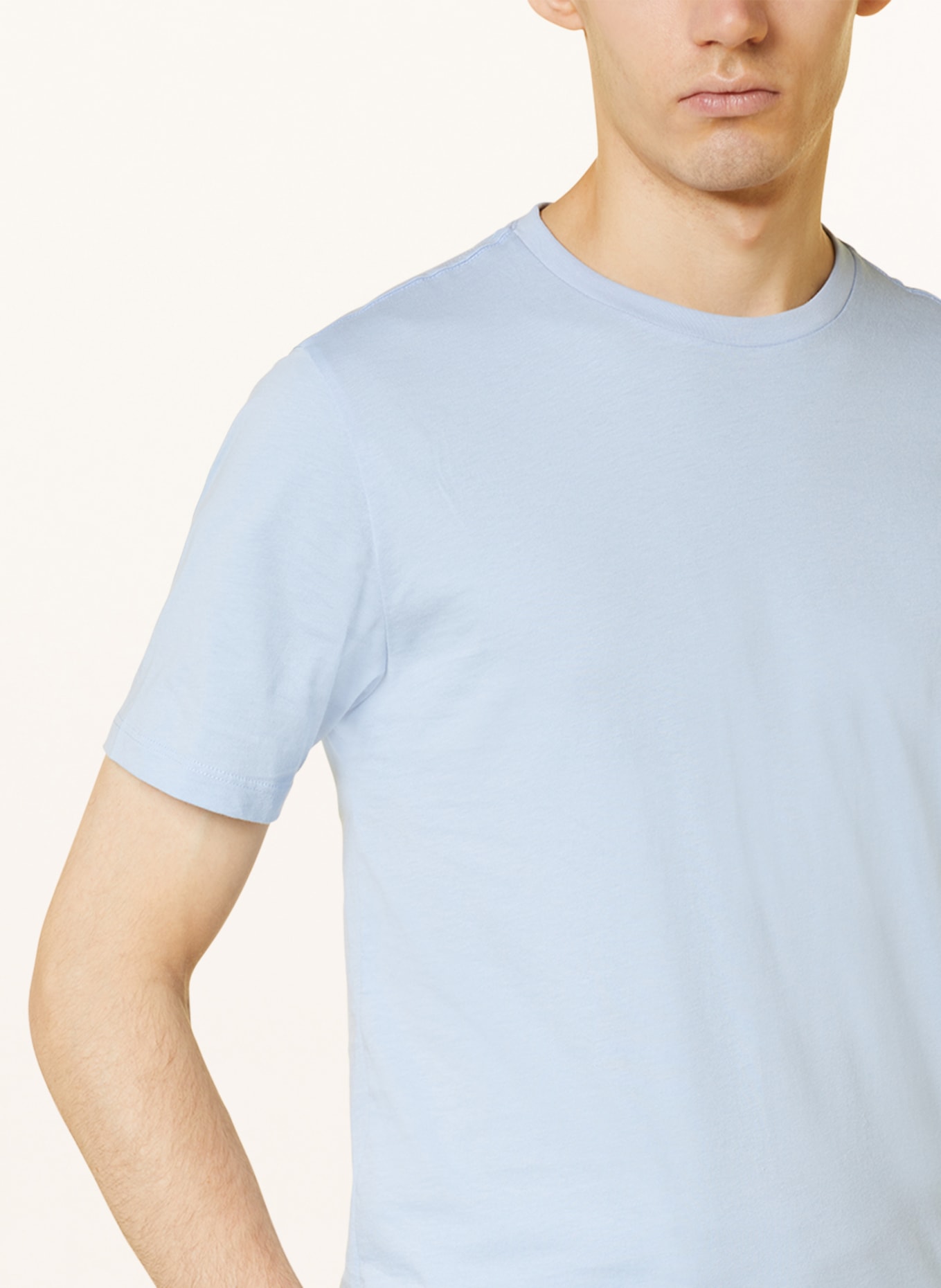 REISS 3-pack T-shirts BLESS, Color: WHITE/ BEIGE/ LIGHT BLUE (Image 4)
