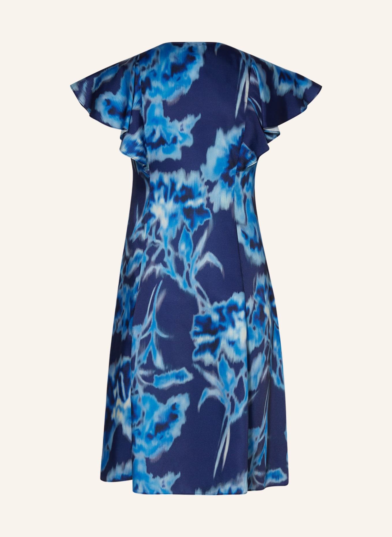 MARINA RINALDI PERSONA Satin dress JUDY, Color: BLUE/ DARK BLUE/ LIGHT BLUE (Image 2)