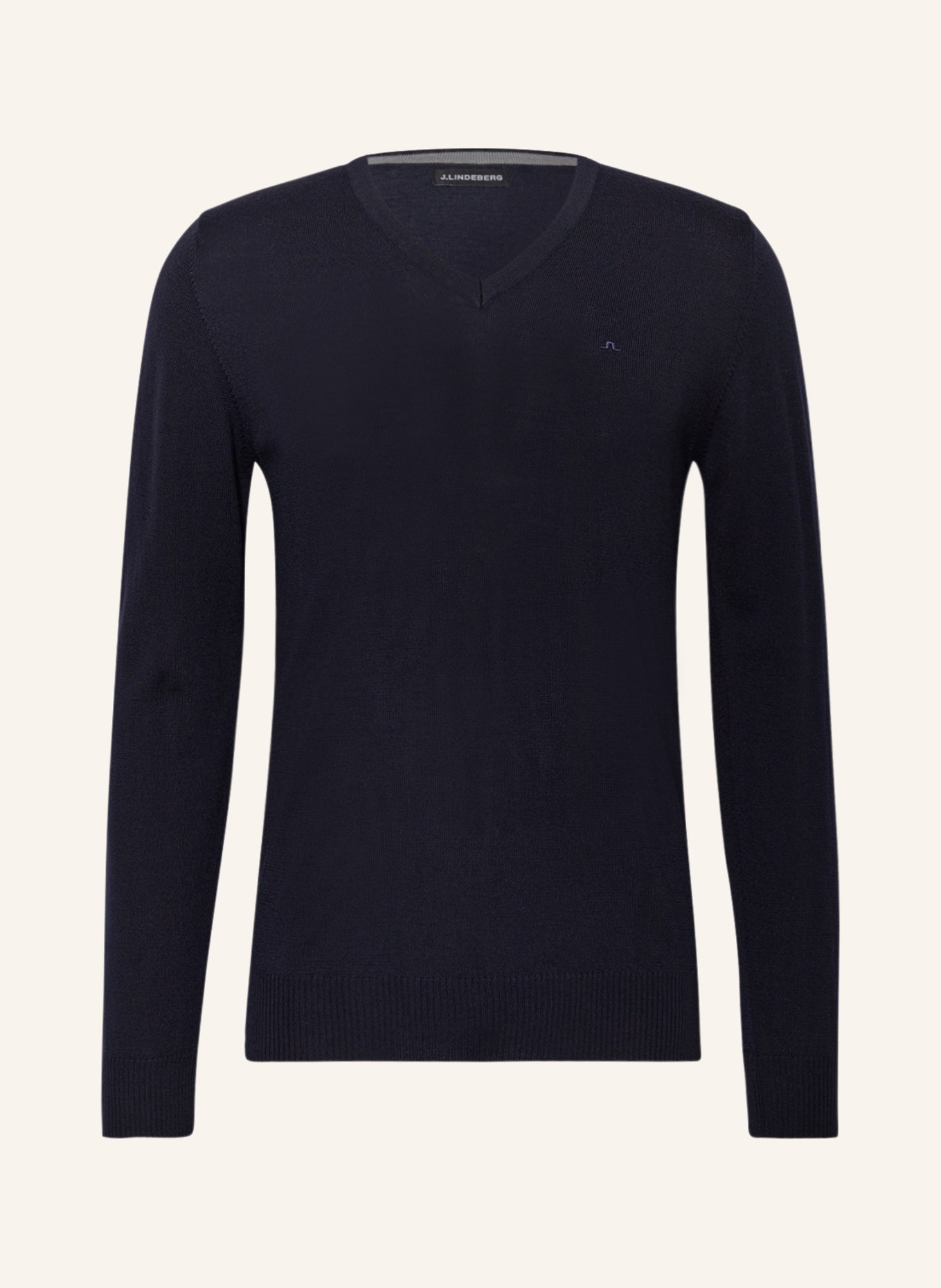 J.LINDEBERG Sweater made of merino wool, Color: DARK BLUE (Image 1)