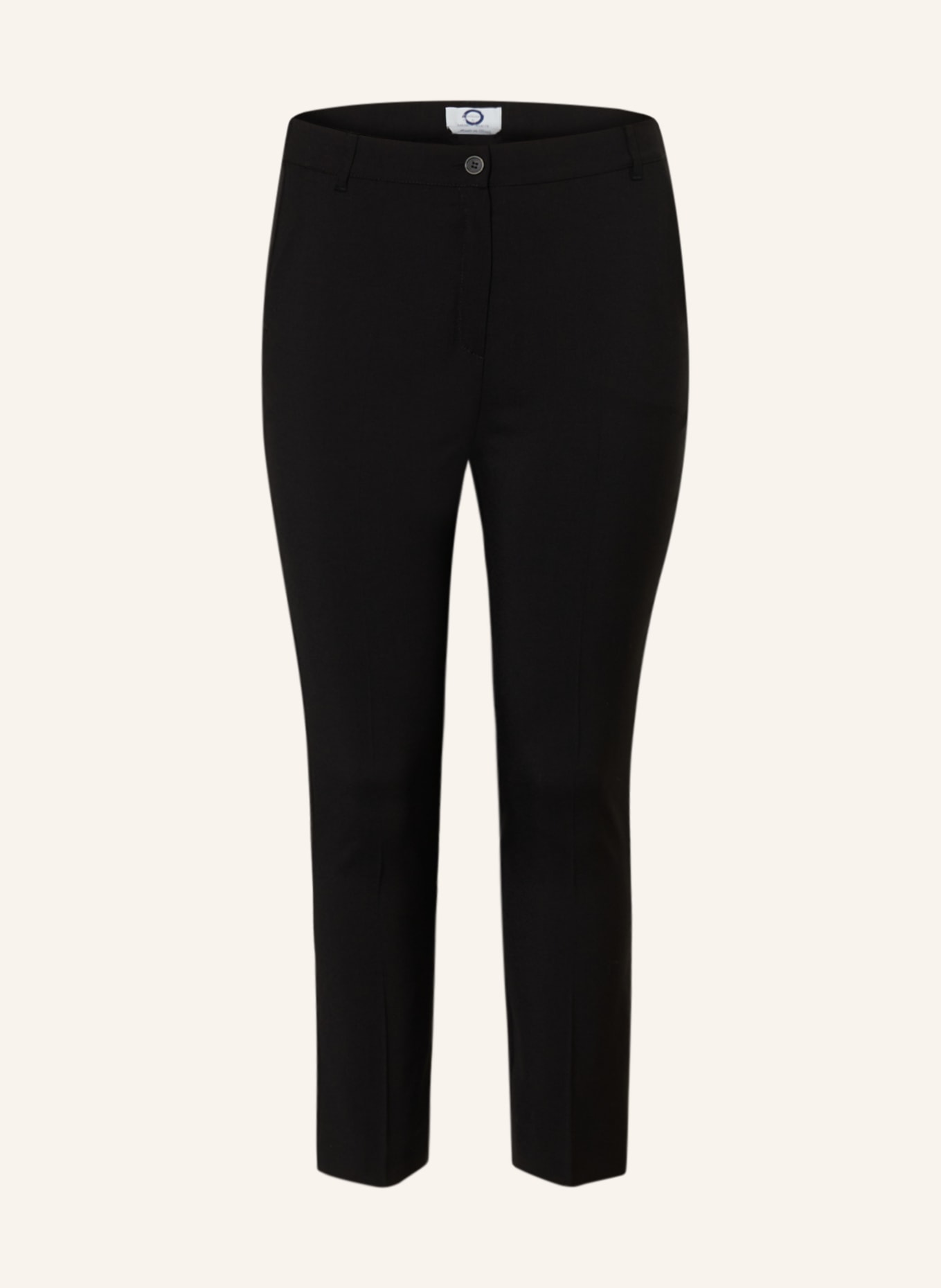 MARINA RINALDI VOYAGE 7/8 trousers SAHARA, Color: BLACK (Image 1)